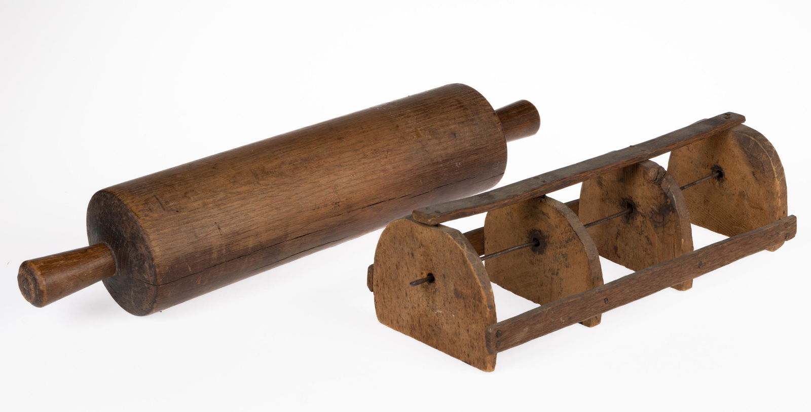 AMERICAN TREEN KITCHEN ARTICLES, LOT OF TWO (1 of 1)