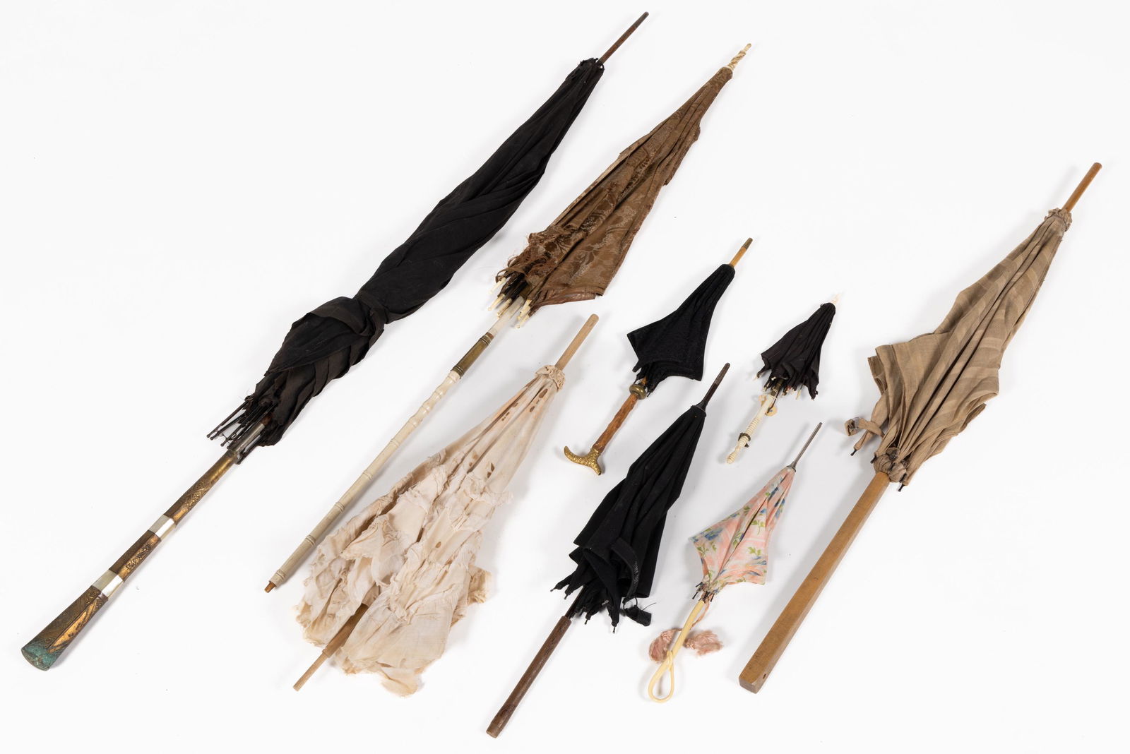 ASSORTED PARASOLS / UMBRELLAS, LOT OF EIGHT (1 of 1)