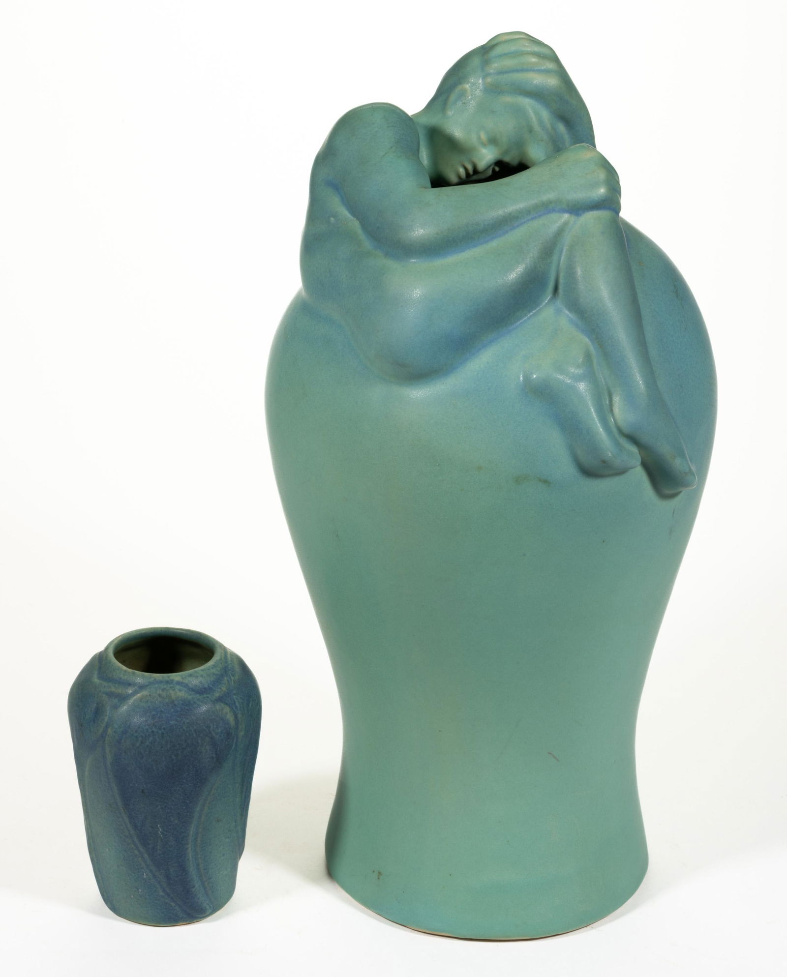 AMERICAN VAN BRIGGLE ART POTTERY VASES, LOT OF TWO (1 of 5)