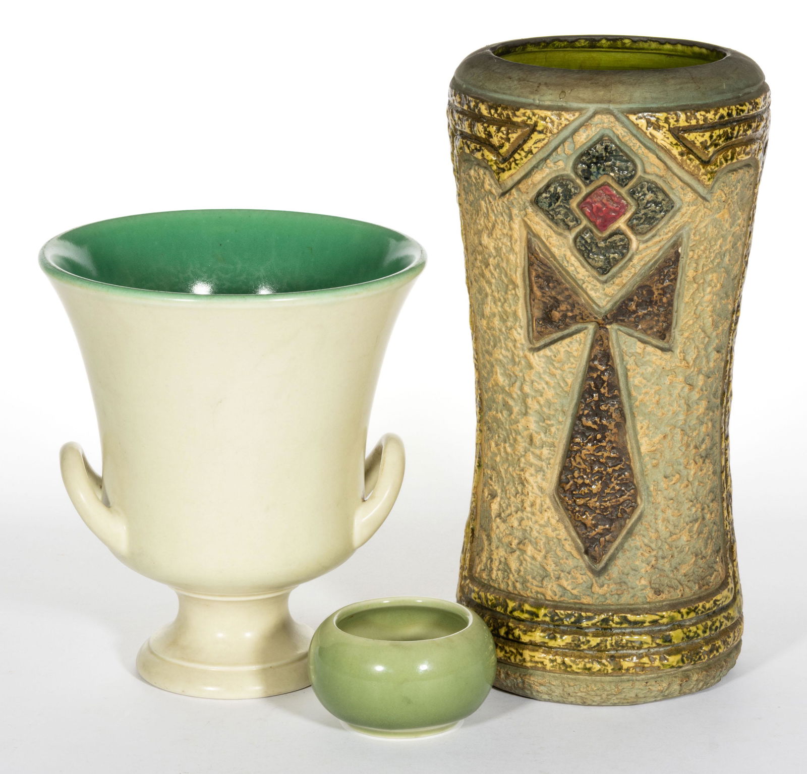 OHIO ART POTTERY ARTICLES, LOT OF THREE (1 of 1)