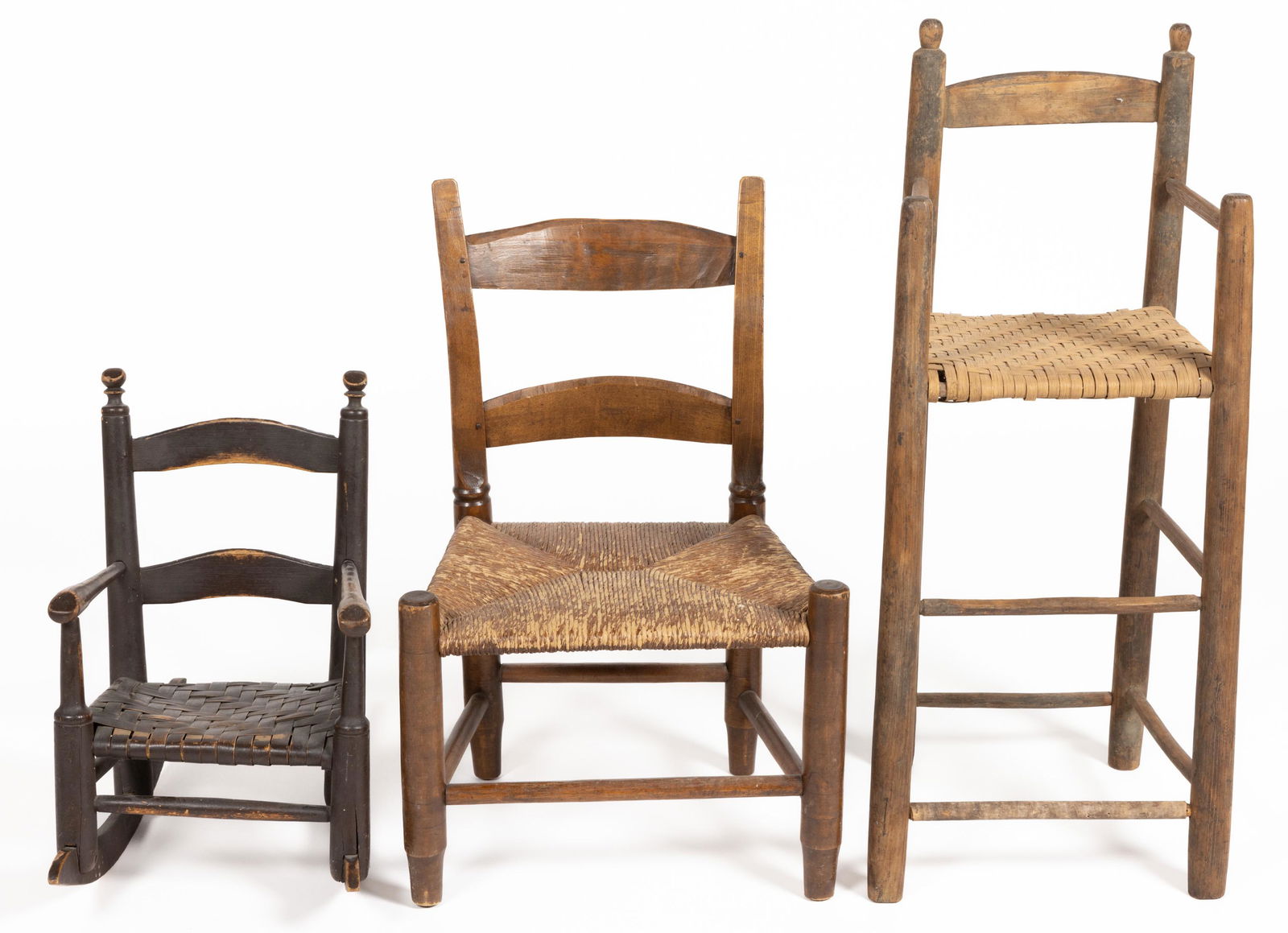 SOUTHERN CHILDREN'S SEATING FURNITURE, LOT OF THREE (1 of 3)