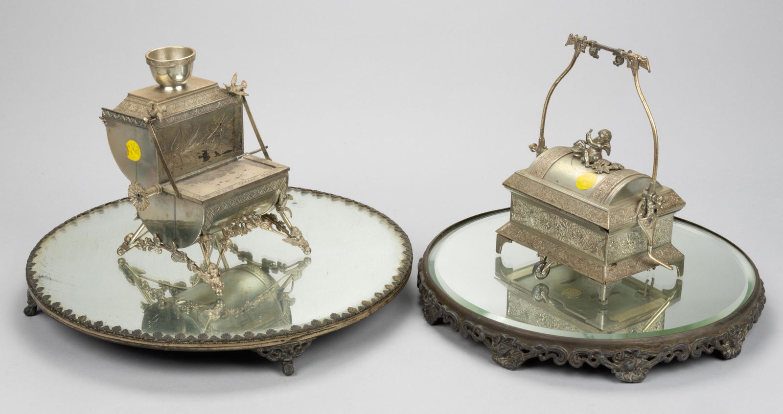 VICTORIAN / OTHER SILVER-PLATED ARTICLES, LOT OF FOUR (1 of 3)