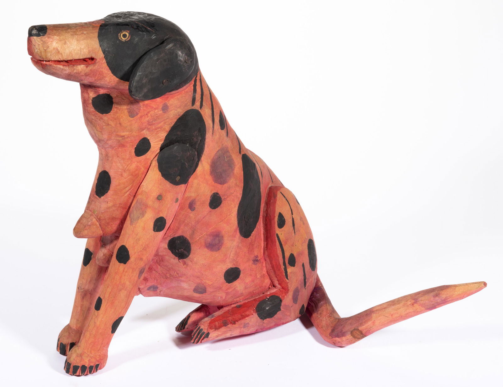 MANUEL JIMENEZ RAMIREZ (MEXICAN, 1919-2005) AND FAMILY, ATTRIBUTED, OUTSIDER ART CARVED AND PAINTED (1 of 5)