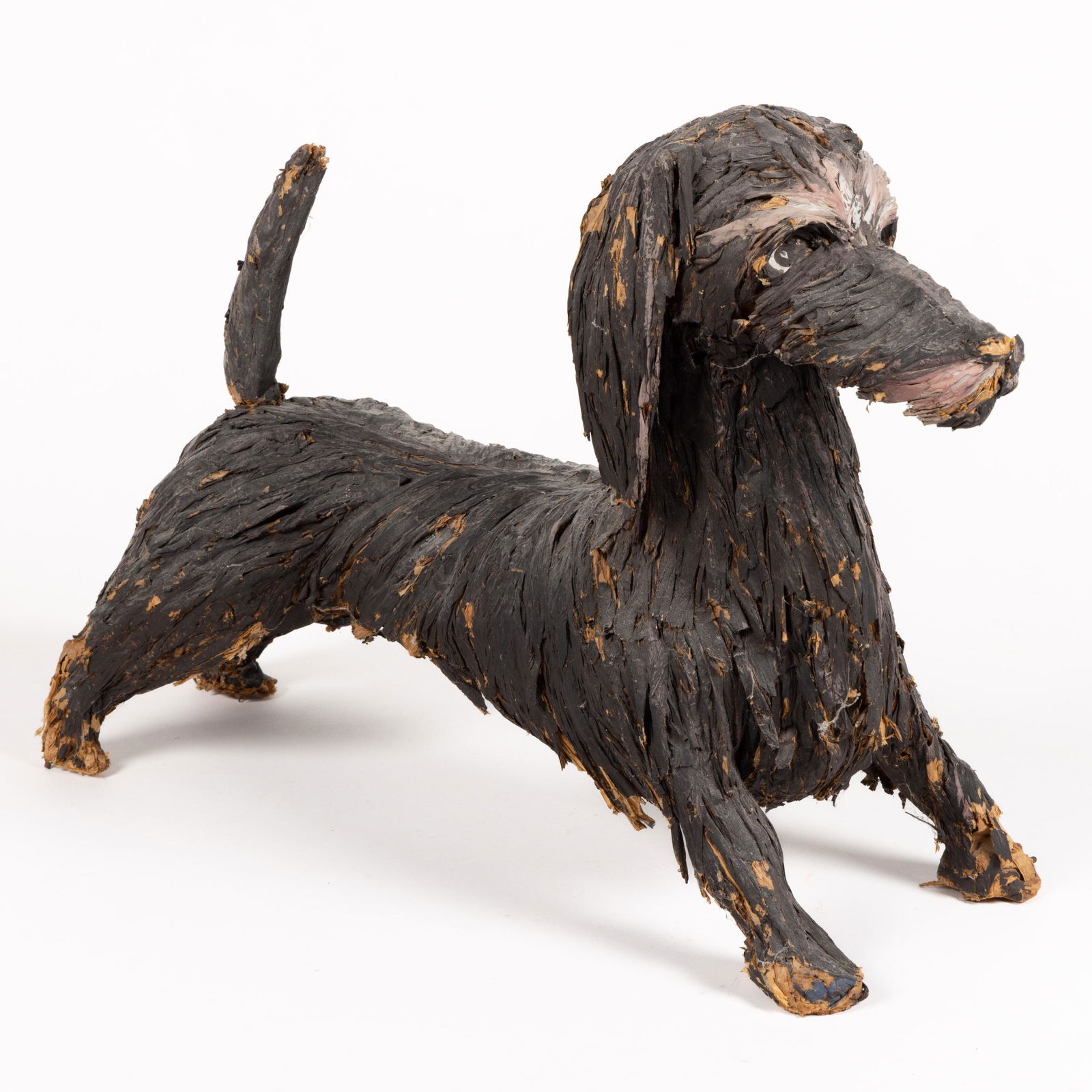 COMPOSITION FOLK ART FIGURE OF A DOG (1 of 4)