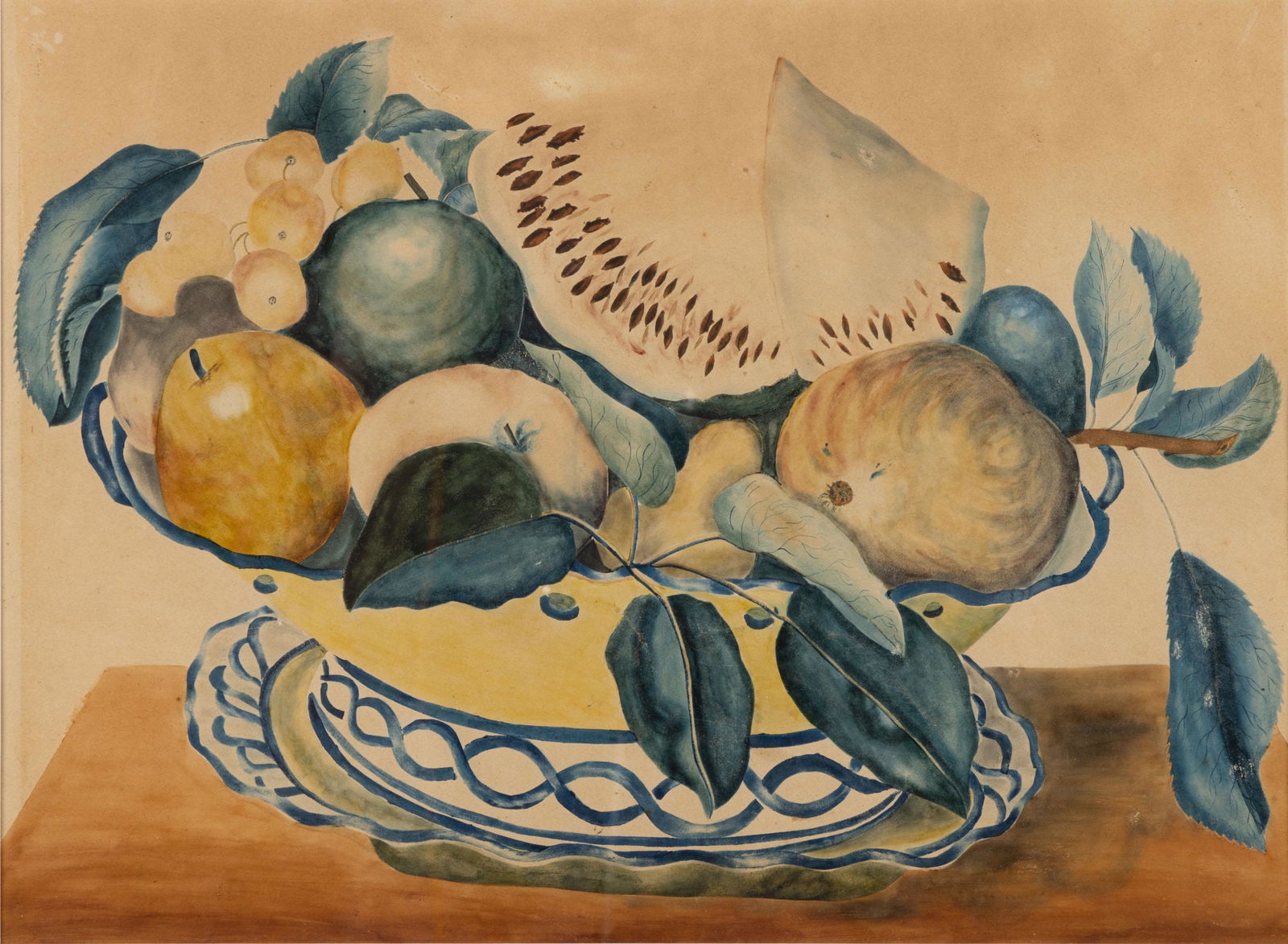 AMERICAN SCHOOL (19TH CENTURY) FOLK ART THEOREM PAINTING (1 of 4)