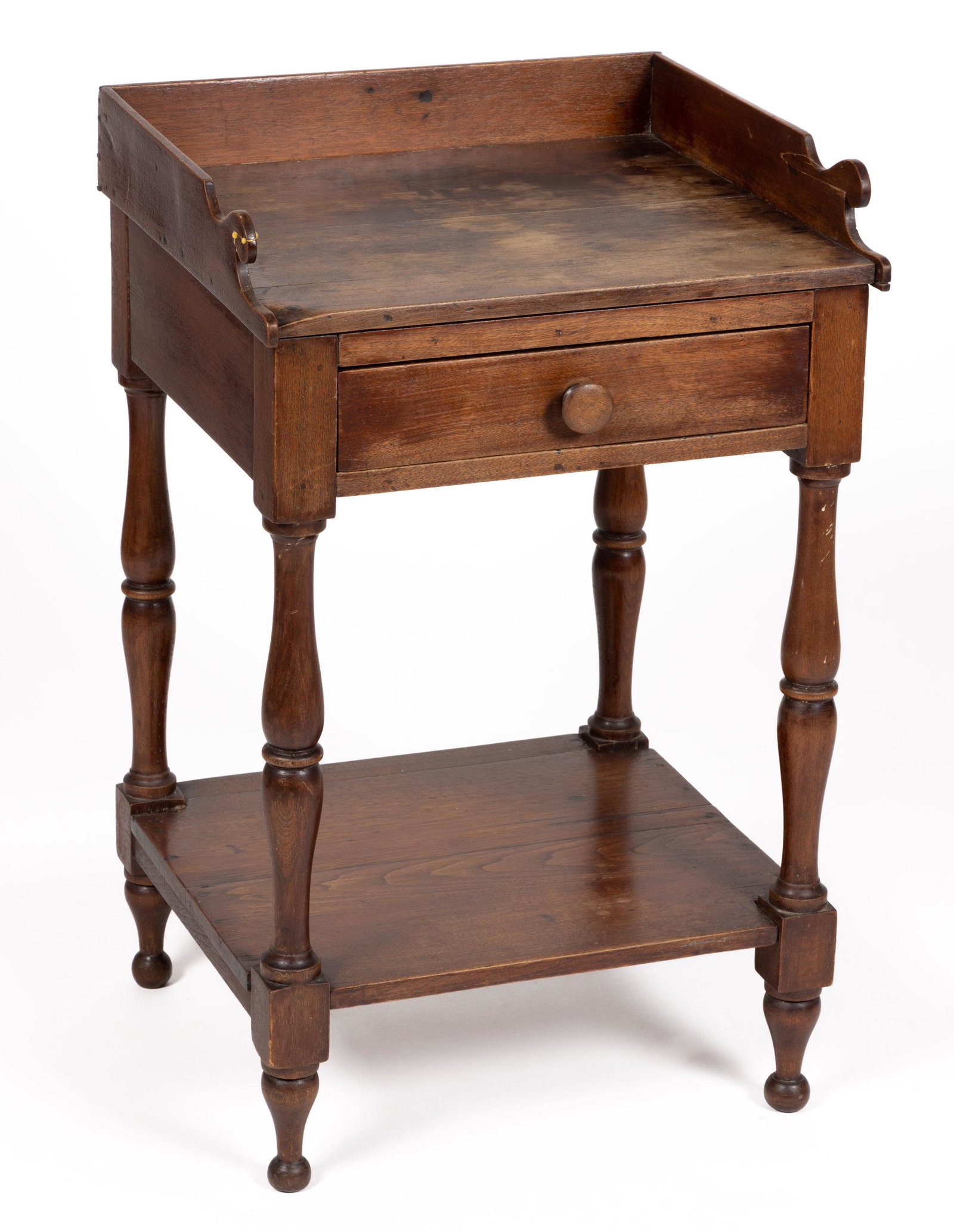 MID-ATLANTIC LATE FEDERAL WALNUT WASHSTAND (1 of 7)