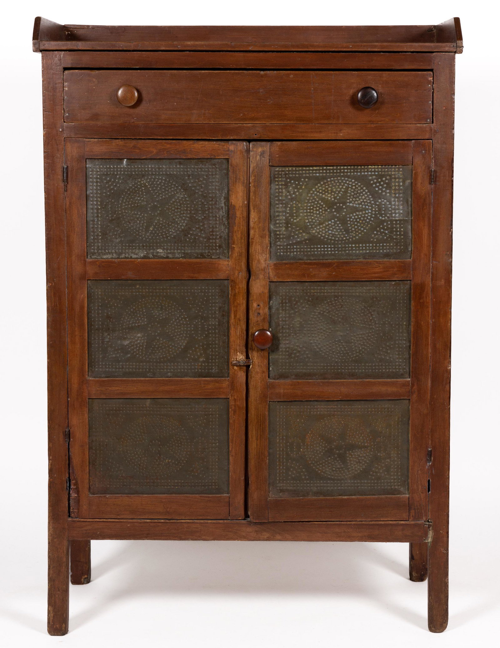 AMERICAN POPLAR PUNCHED-TIN-PANELED FOOD / PIE SAFE (1 of 7)