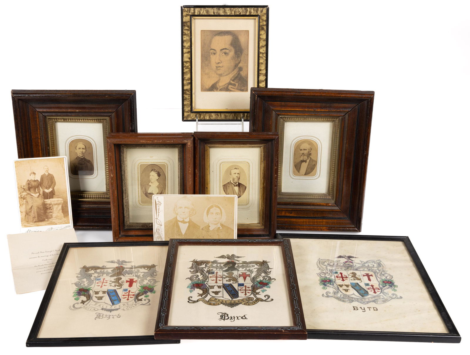 BYRD FAMILY, SHENANDOAH VALLEY OF VIRGINIA PHOTOGRAPHS AND RELATED MATERIAL, LOT OF 11 (1 of 4)