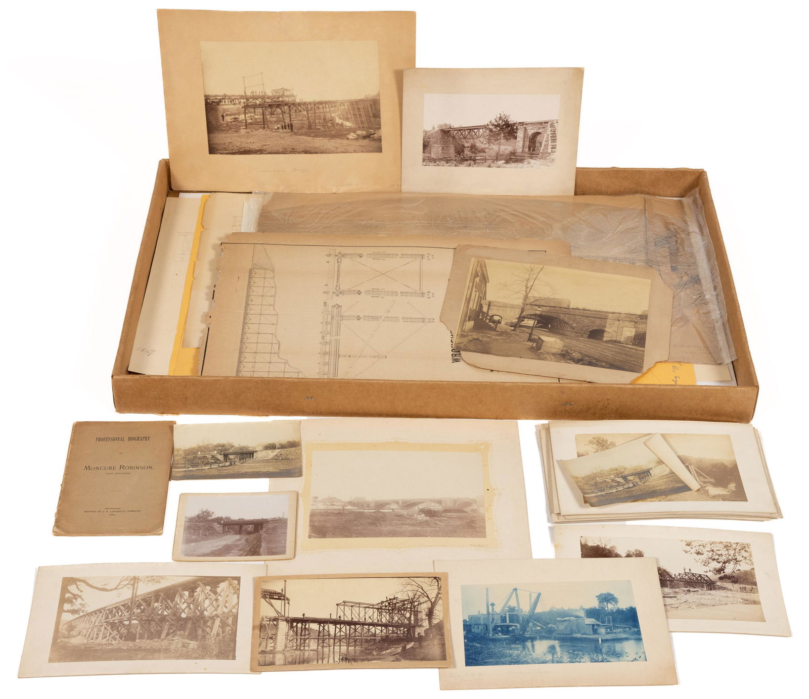 IMPORTANT CIVIL ENGINEER RICHARD B. OSBORNE (1815-1899) ARCHIVES, UNCOUNTED LOT (1 of 7)