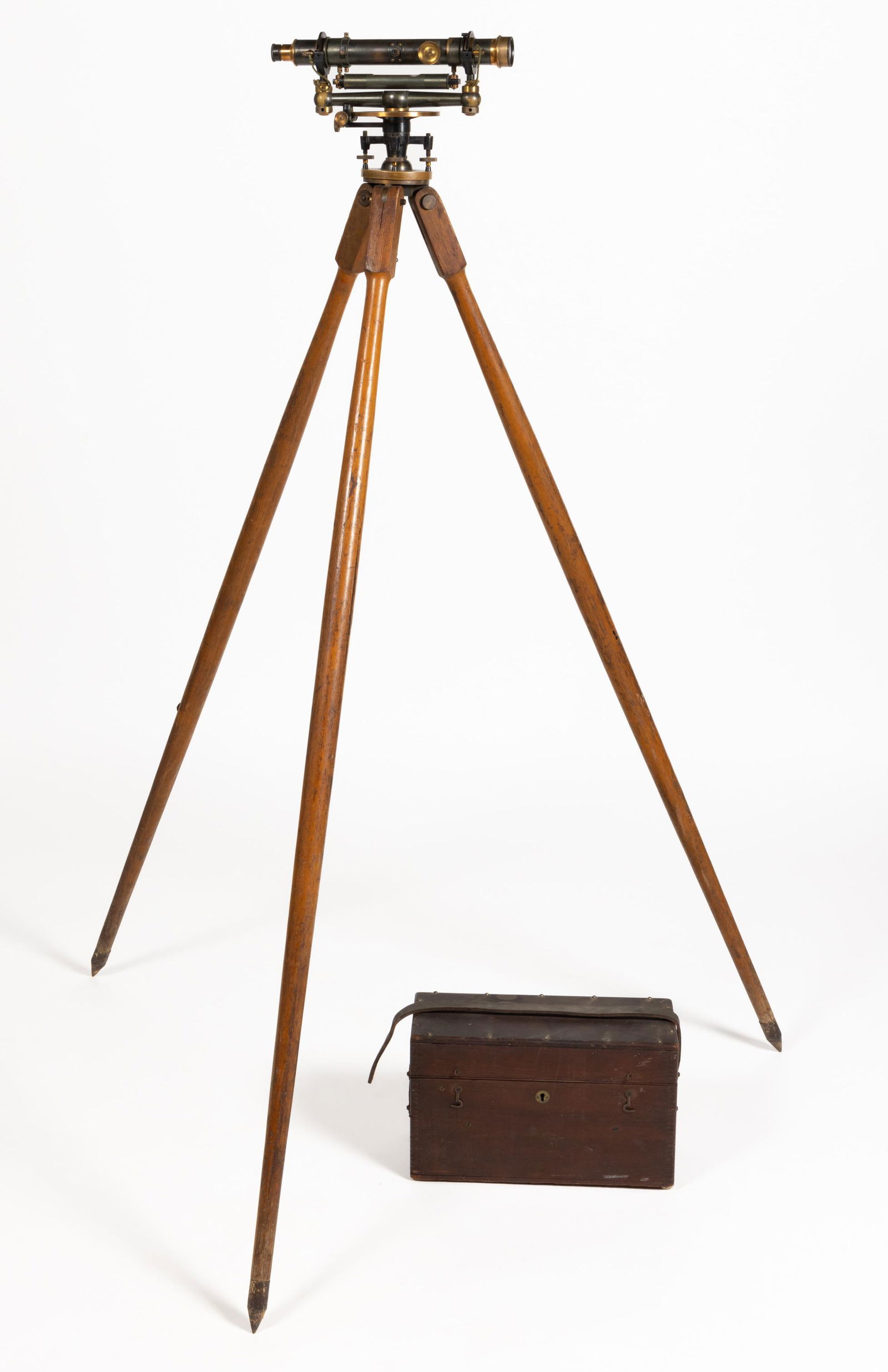 ISZARD-WARREN SURVEYOR / ARCHITECT TRANSIT WITH TRIPOD AND CARRY CASE (1 of 4)