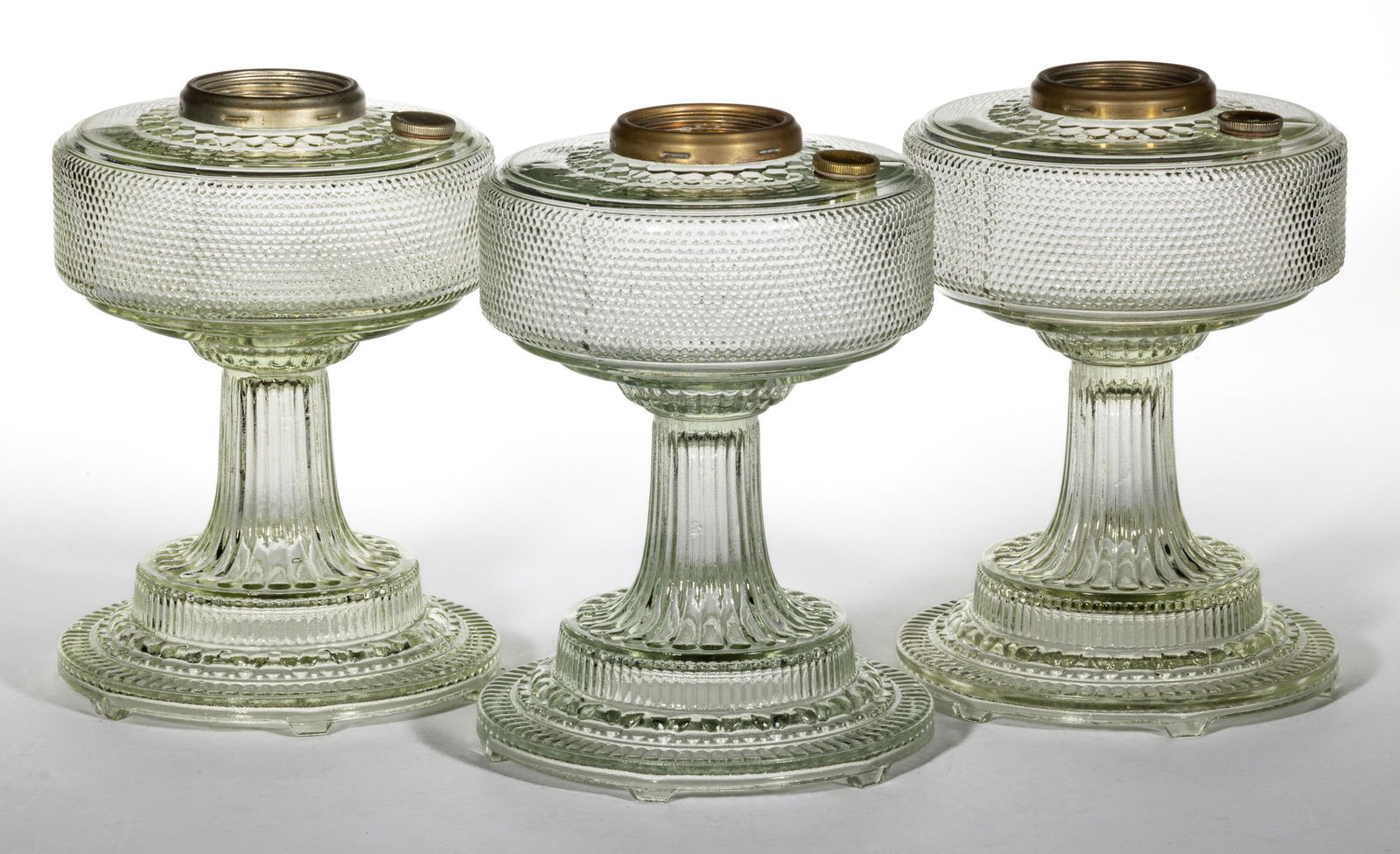 ALADDIN MODEL B-104 / COLONIAL KEROSENE STAND LAMPS, LOT OF THREE (1 of 1)