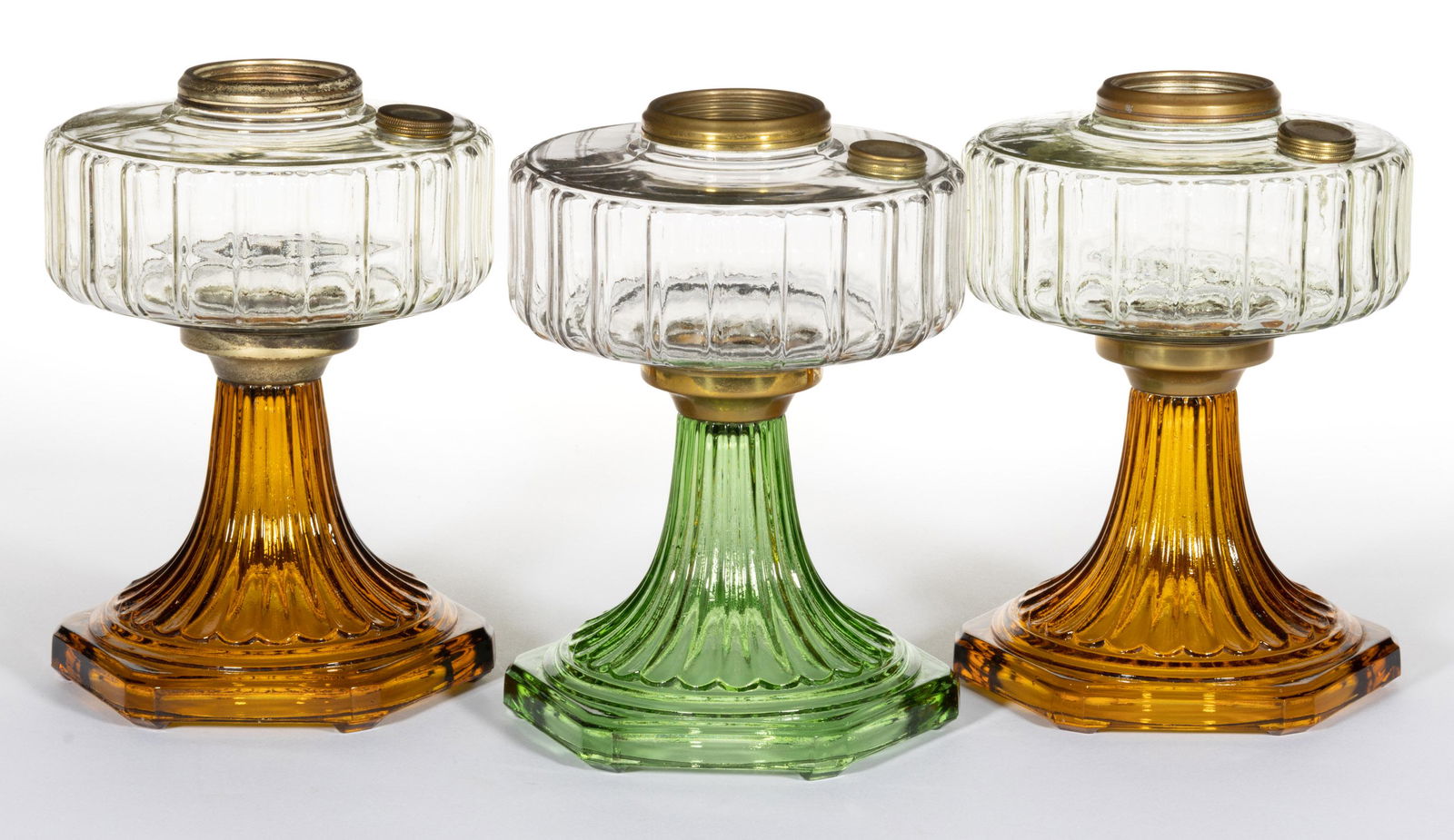 ALADDIN MODELS B-105, B-106 / CORINTHIAN KEROSENE STAND LAMPS, LOT OF THREE (1 of 1)