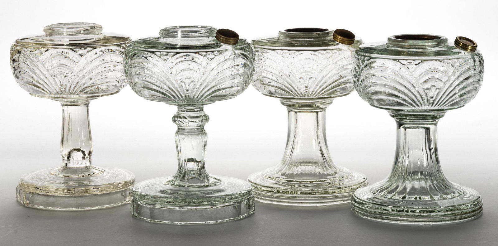 ALADDIN MODELS B-39, B-47, B-50 / WASHINGTON DRAPE KEROSENE STAND LAMPS, LOT OF FOUR (1 of 1)