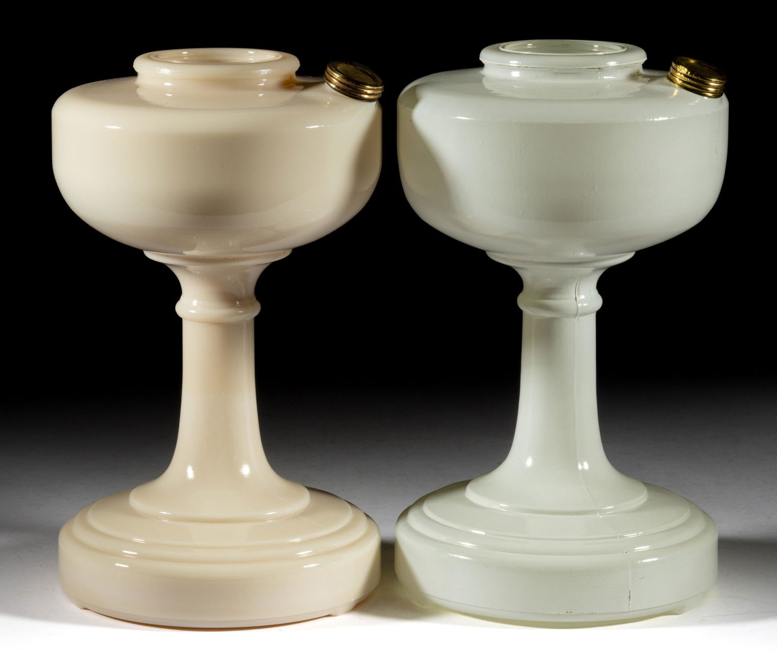 ALADDIN MODELS B-30 AND B-76A / SIMPLICITY KEROSENE STAND LAMPS, LOT OF TWO, (1 of 1)