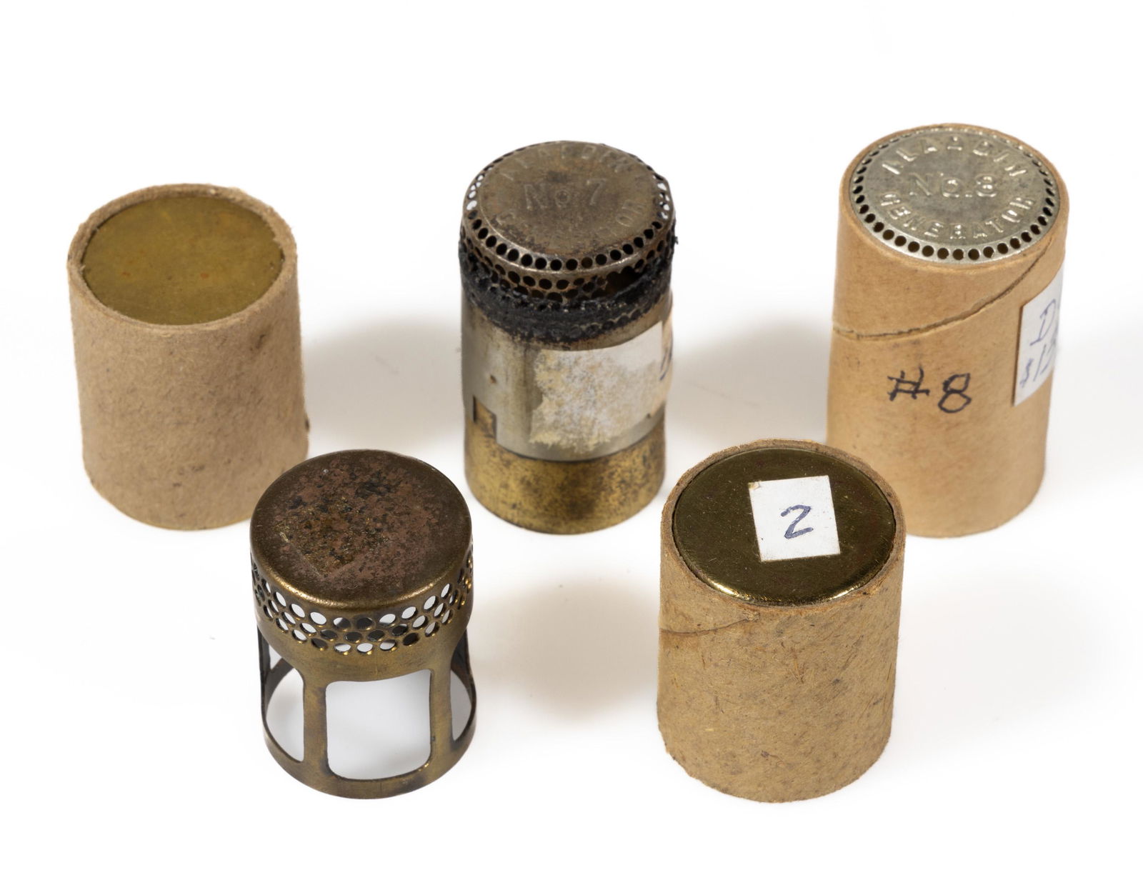 ASSORTED ALADDIN KEROSENE FLAME SPREADERS, LOT OF FIVE (1 of 1)