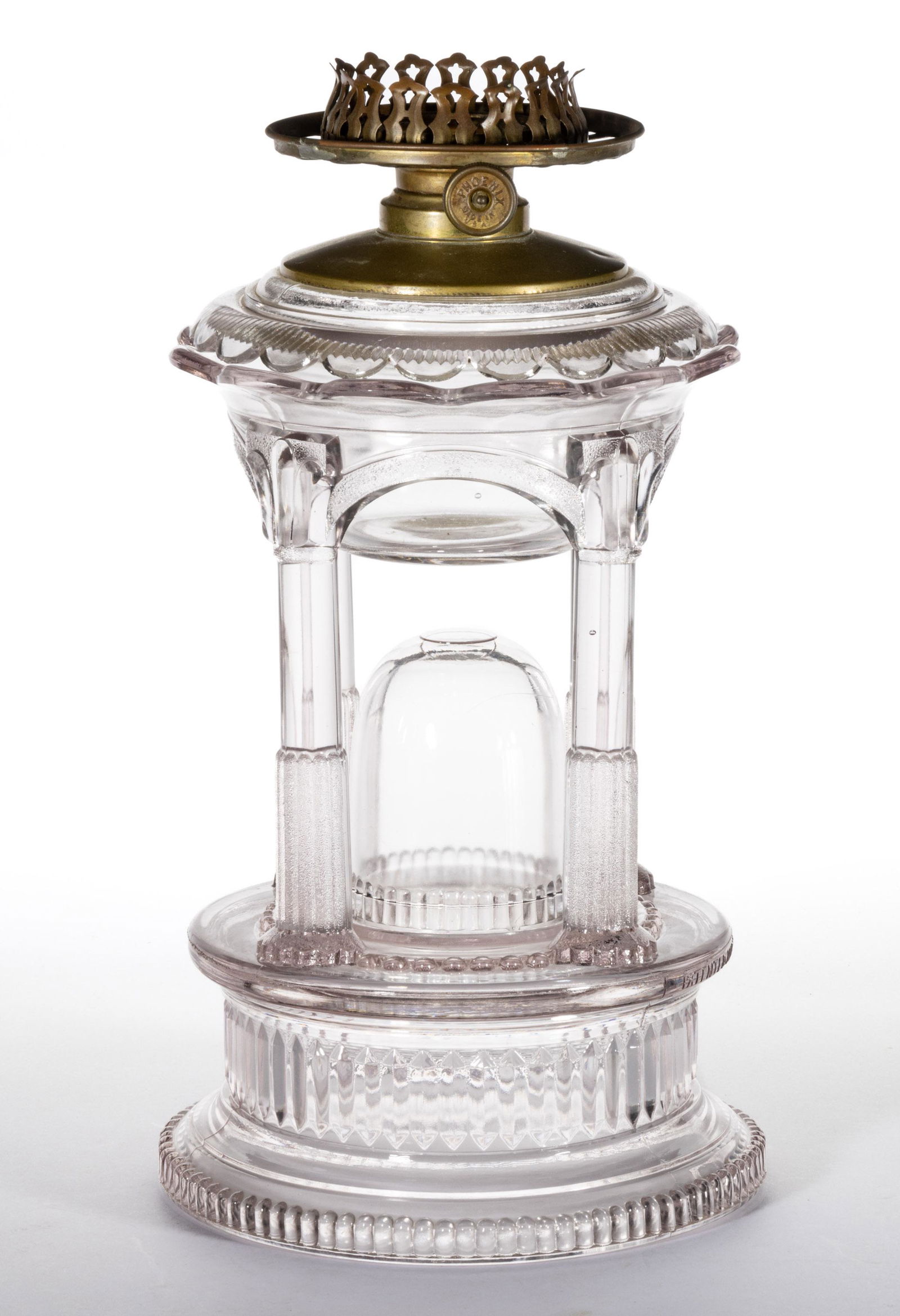 ADAMS TEMPLE / APPLESAUCE KEROSENE STAND LAMP (1 of 1)