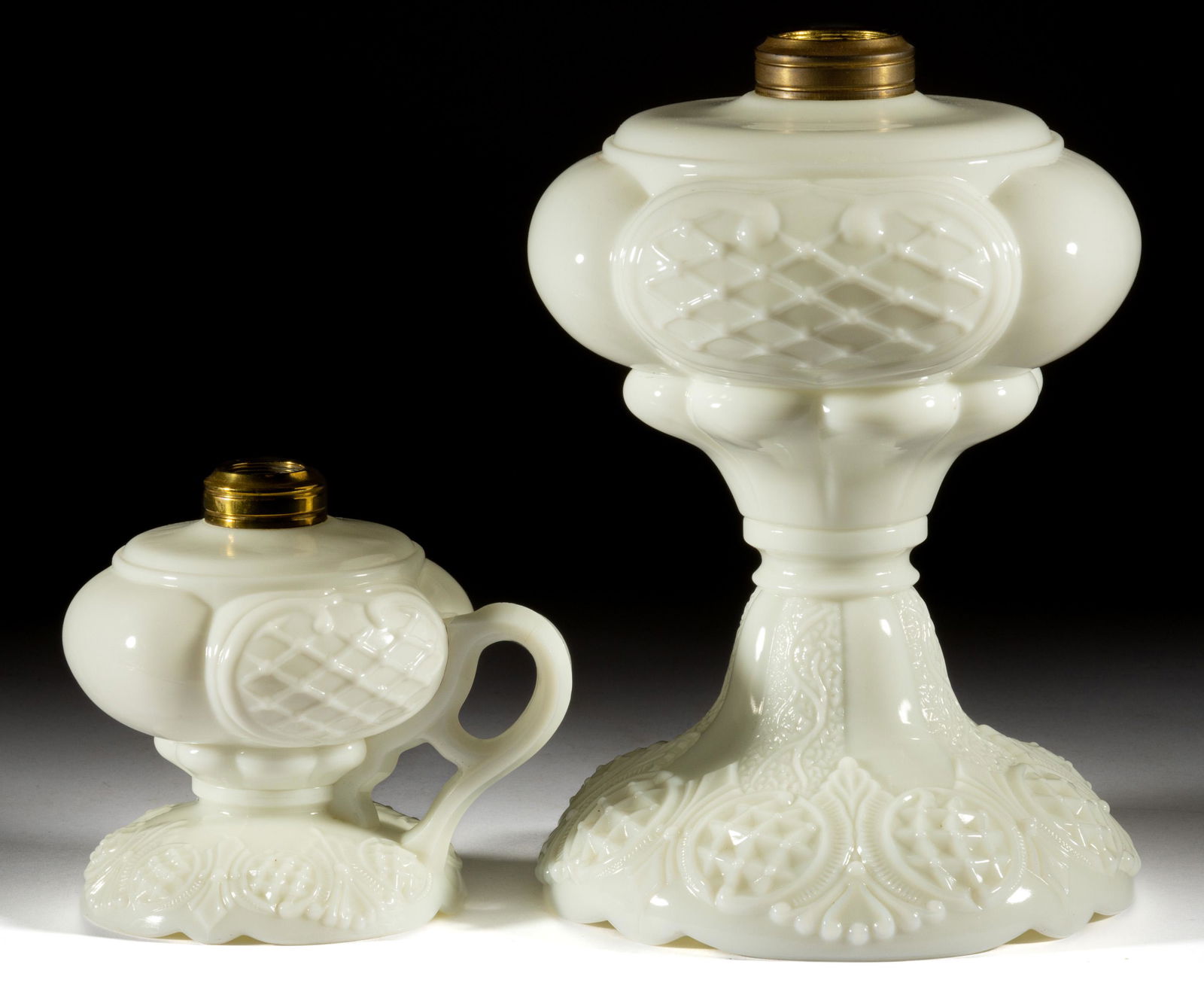 PRINCE EDWARD KEROSENE LAMPS, LOT OF TWO (1 of 1)