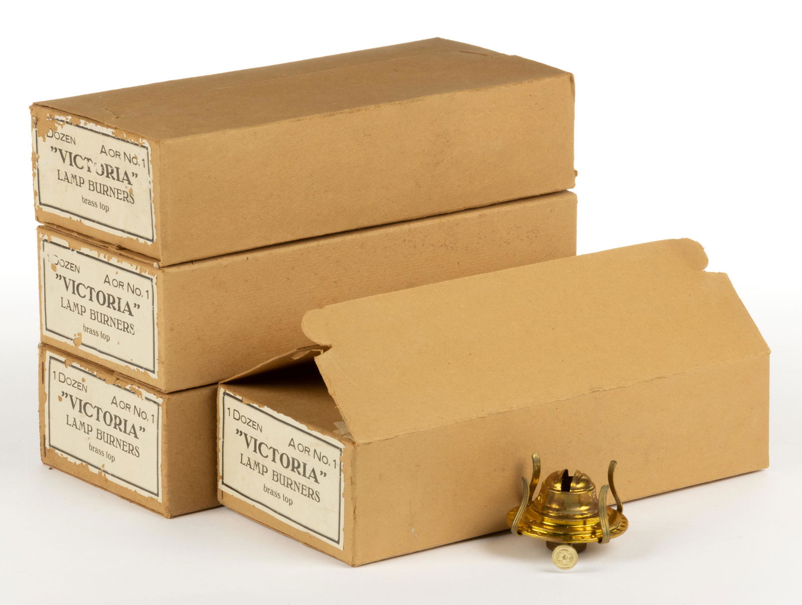 VICTORIAN NO. 1 KEROSENE SLIP BURNERS, LOT OF 48 (1 of 1)