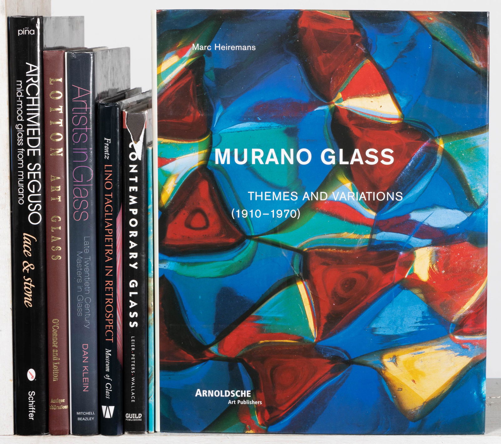 MID-CENTURY MODERN / STUDIO GLASS REFERENCE VOLUMES, LOT OF SEVEN, including Heiremans,  (1 of 1)