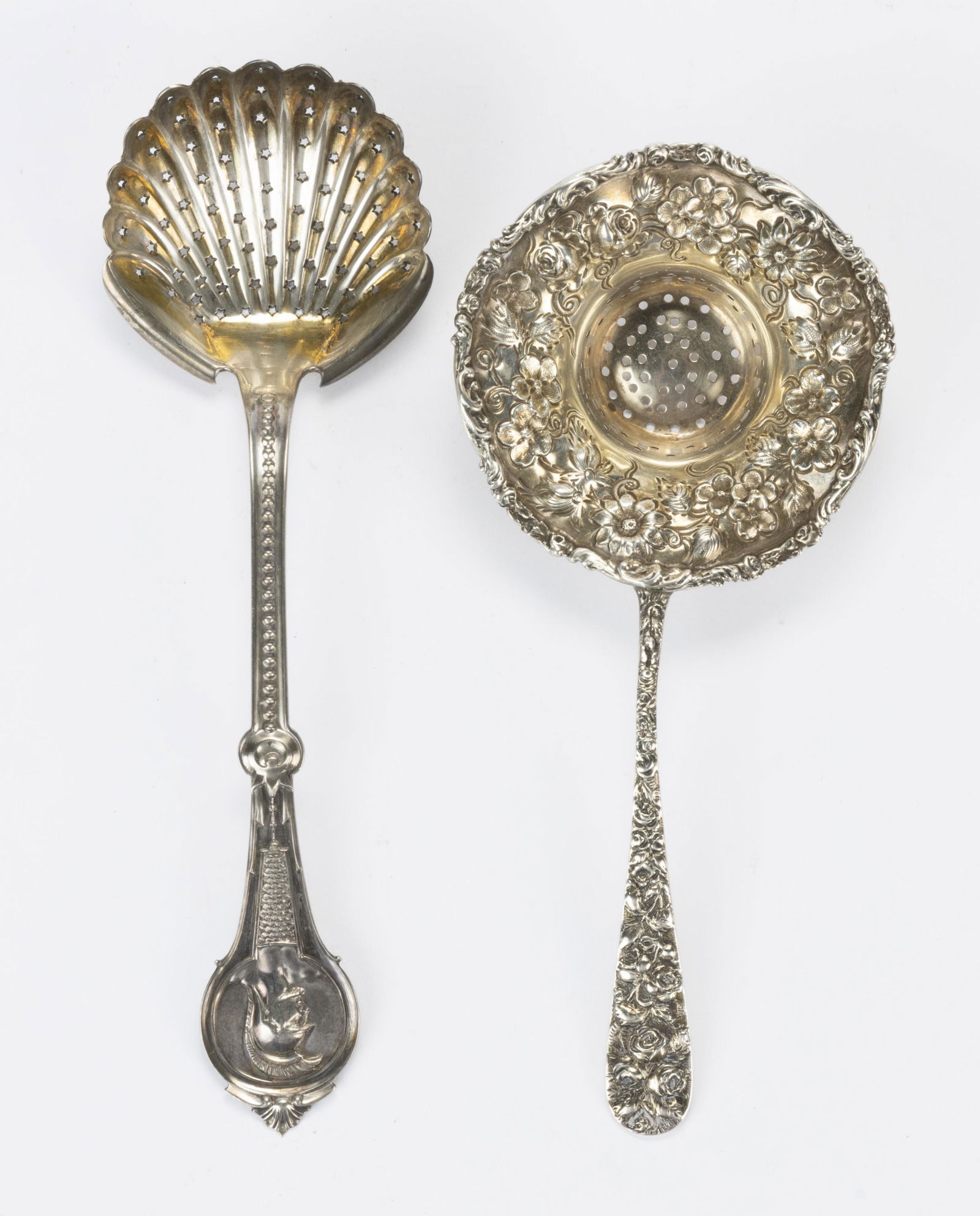 WOOD & HUGHES "WARRIOR" COIN SILVER AND SCHOFIELD "BALTIMORE ROSE" STERLING (1 of 1)