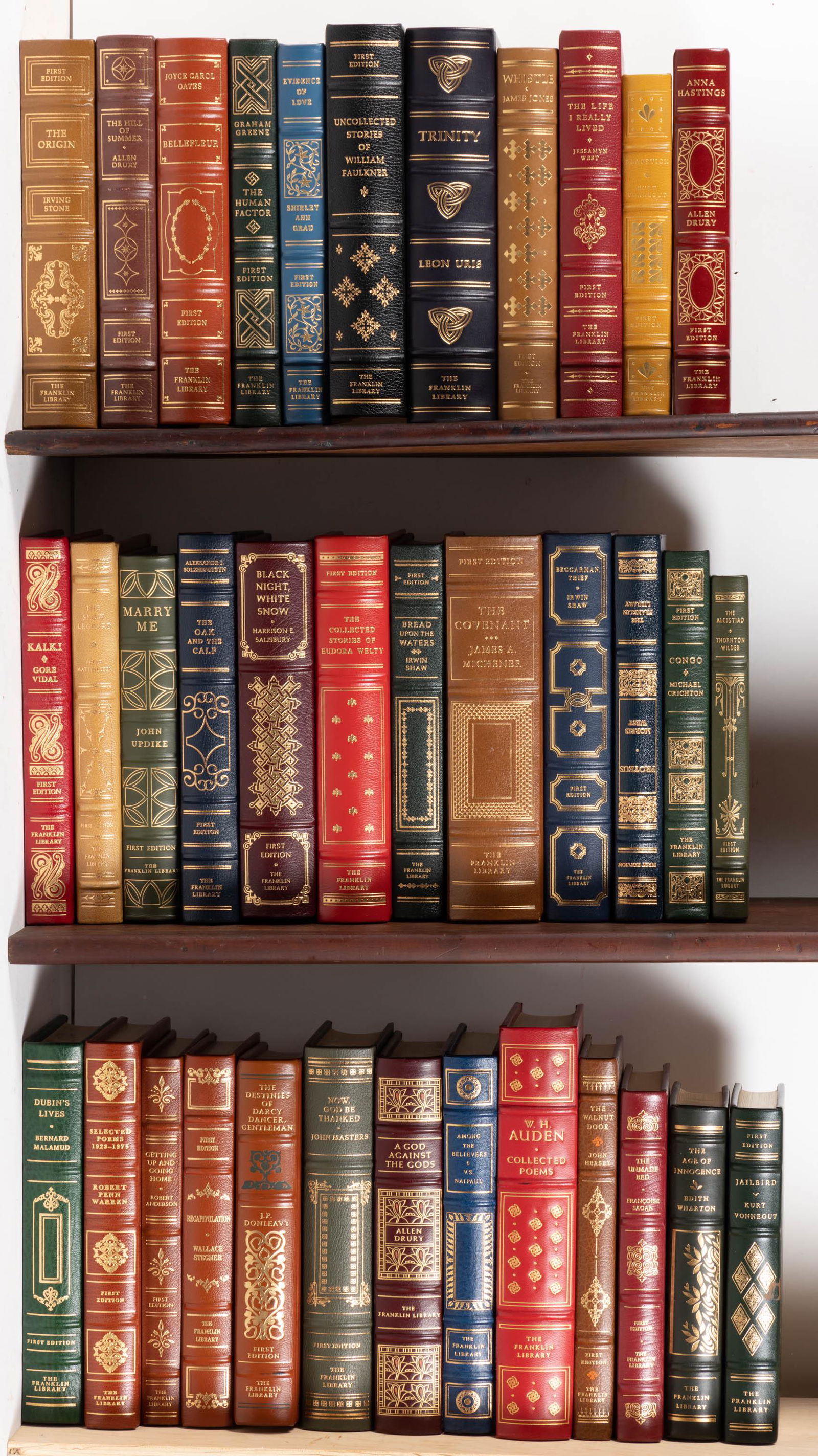 ASSORTED FRANKLIN LIBRARY FIRST EDITION SOCIETY VOLUMES, LOT OF 36, including titles by William (1 of 1)