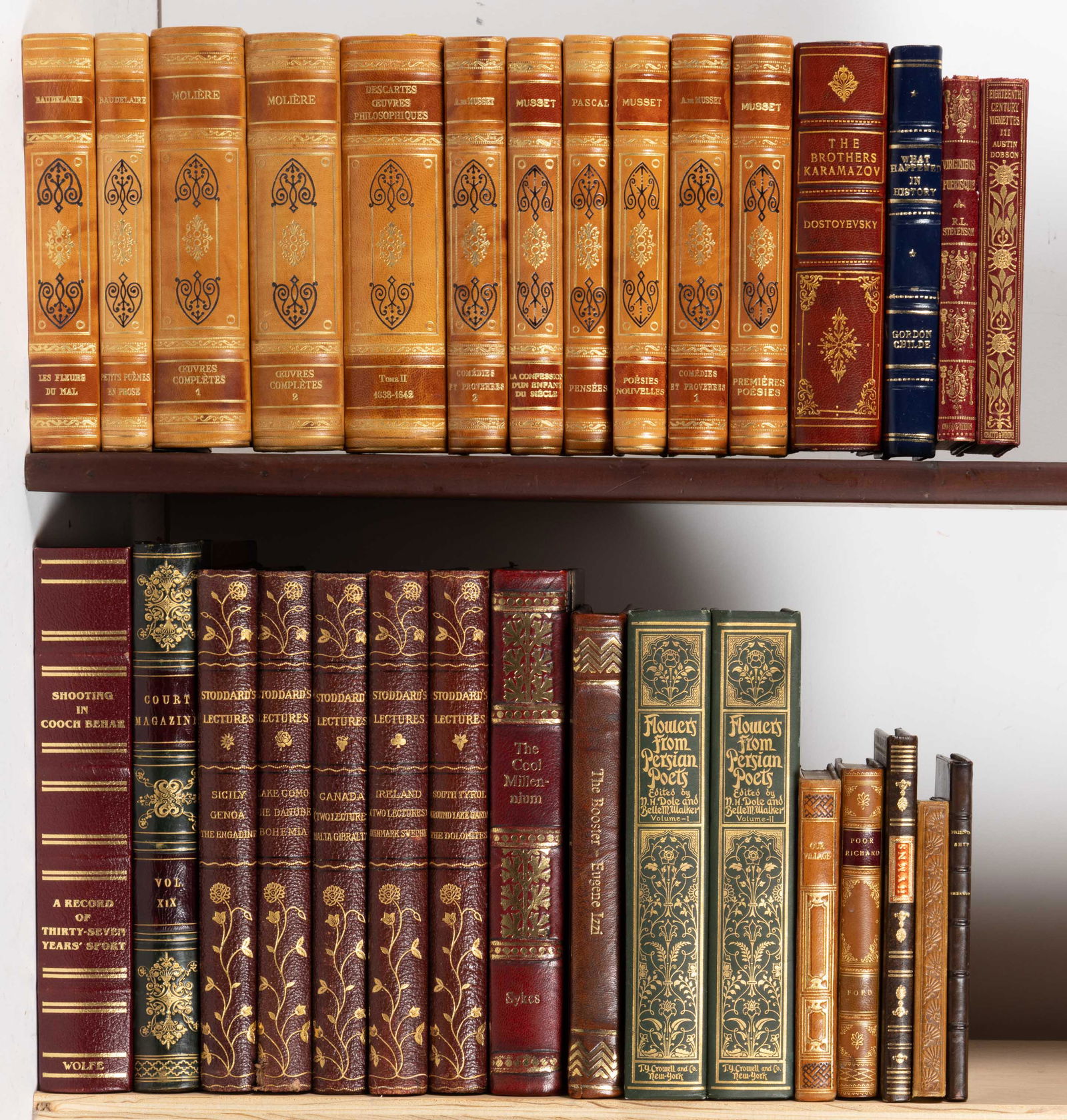 ASSORTED FINE-BINDING VOLUMES, LOT OF 31, primarily literary in nature, some odd volumes, some (1 of 1)