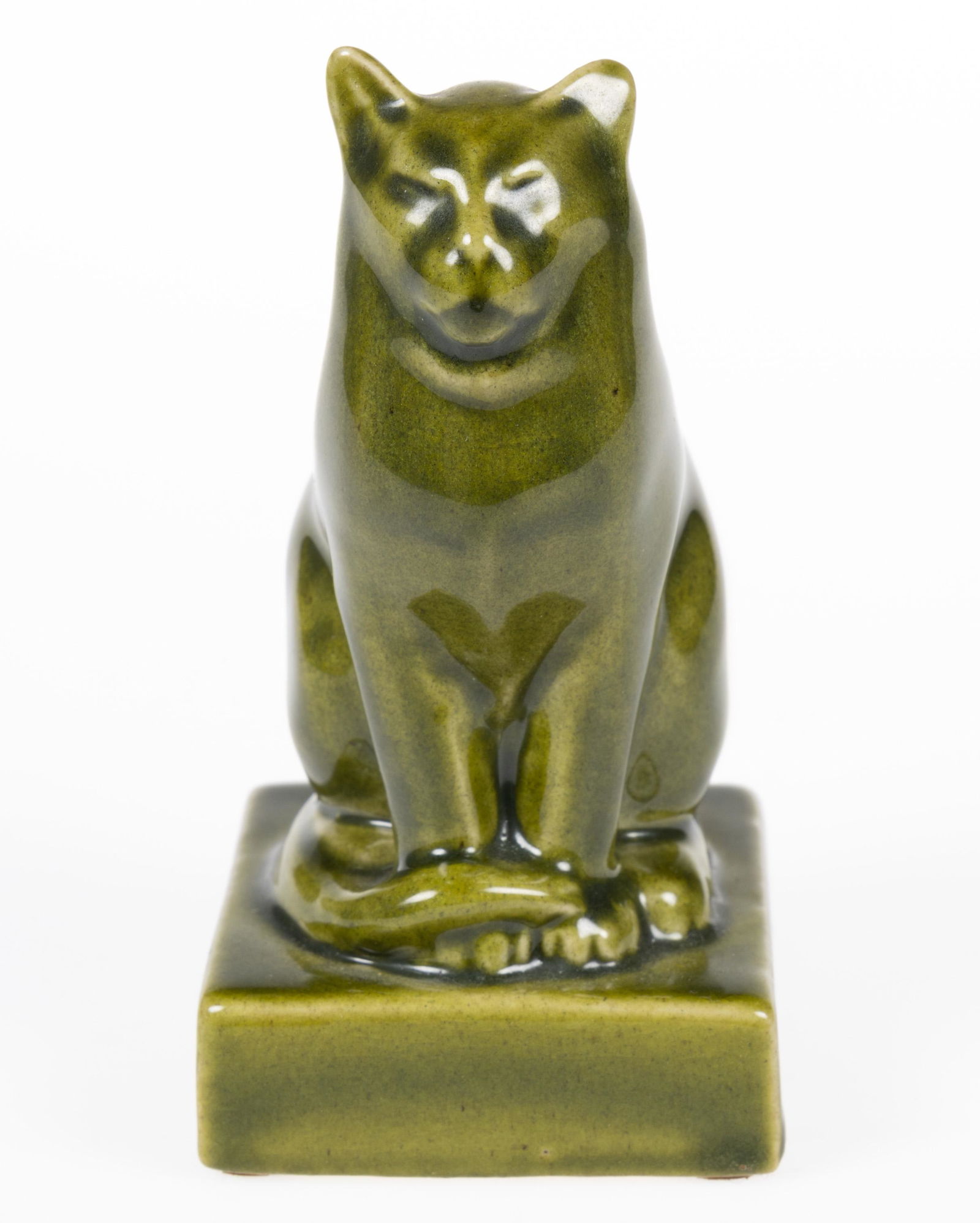 ROOKWOOD ART POTTERY CAT FIGURE (1 of 4)