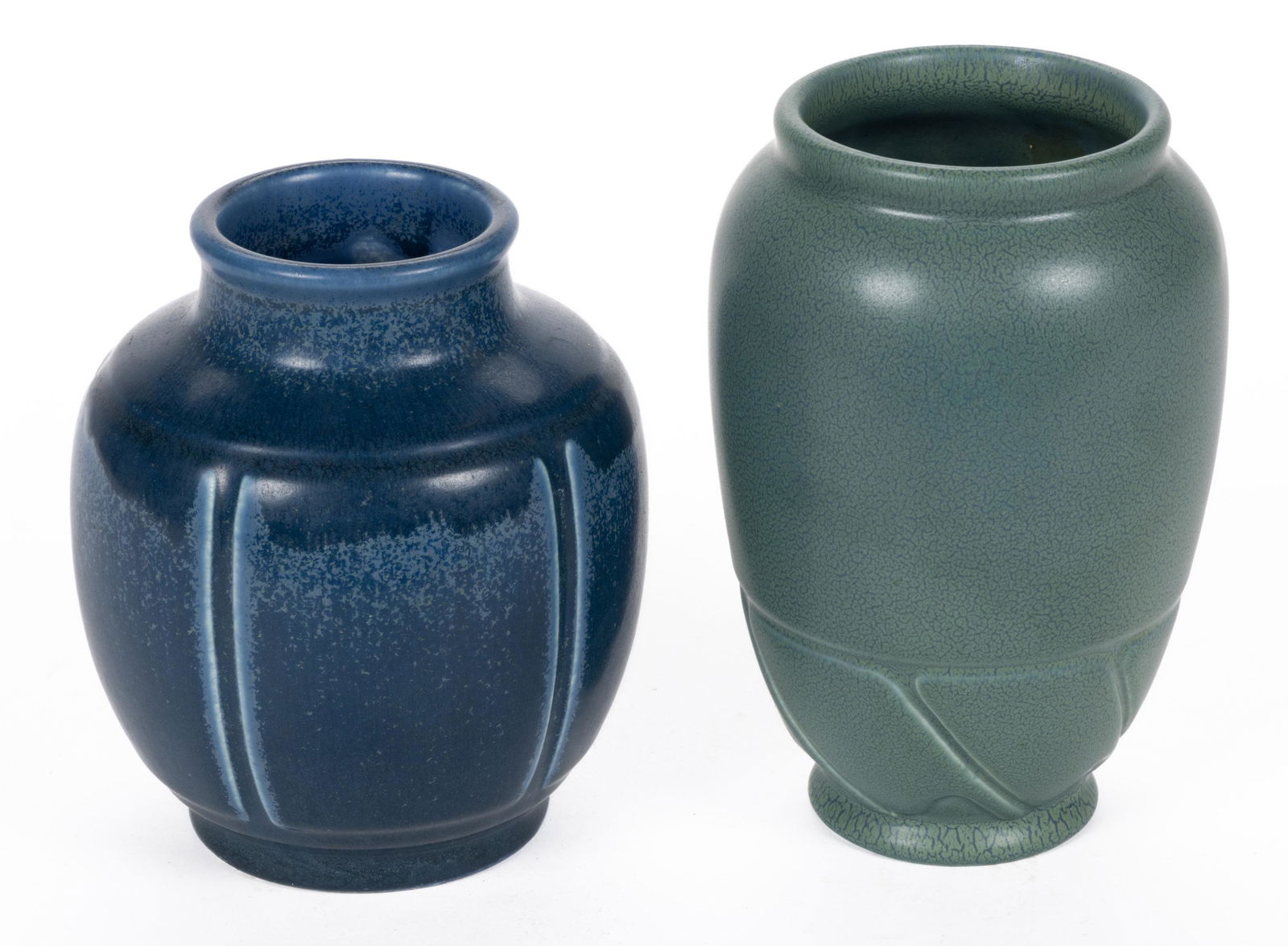 ROOKWOOD MATTE-GLAZED ART POTTERY ARTICLES, LOT OF TWO (1 of 3)