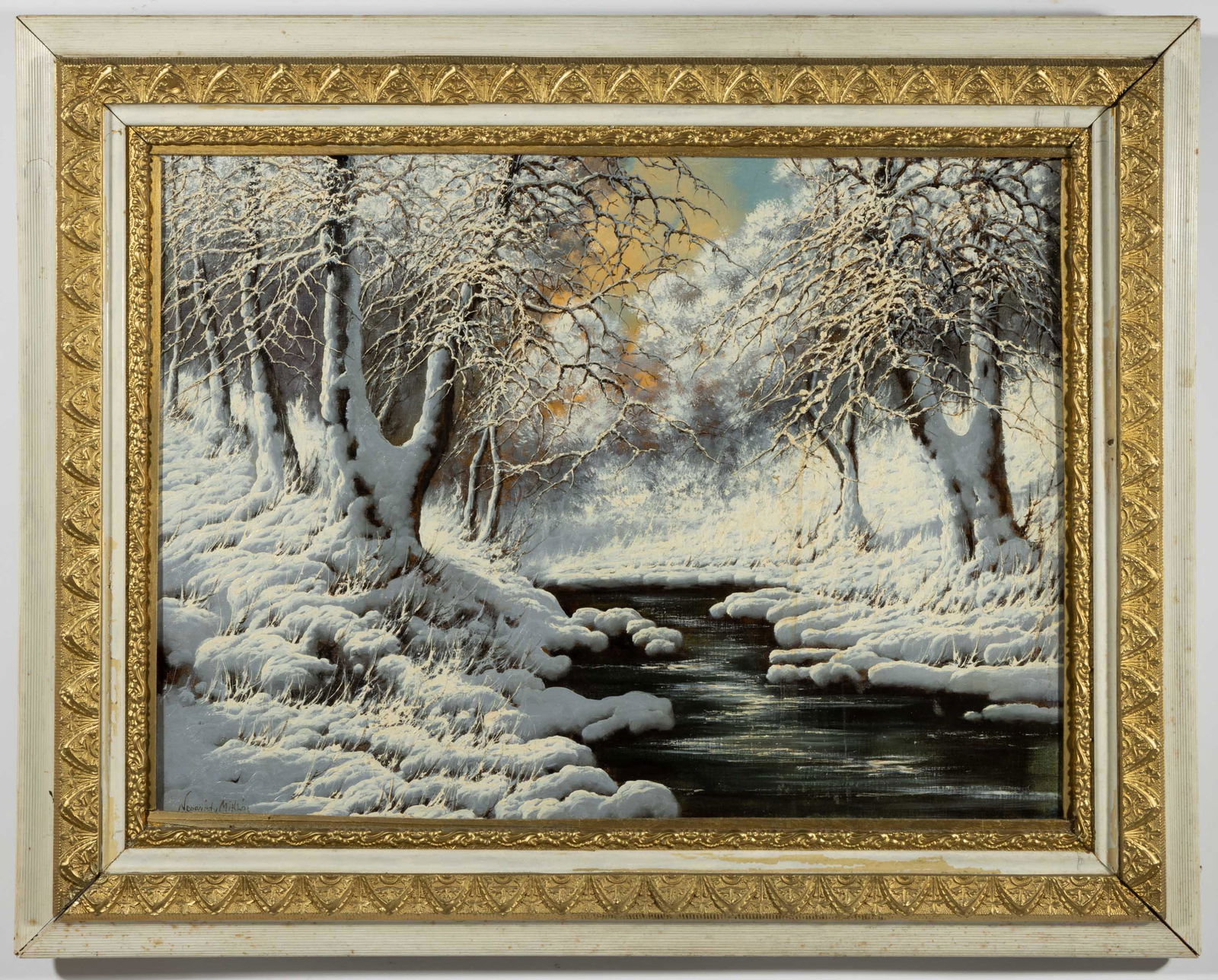 MILKOS NEOGRADY (HUNGARY, 1903-1968) WINTER SCENE (1 of 7)