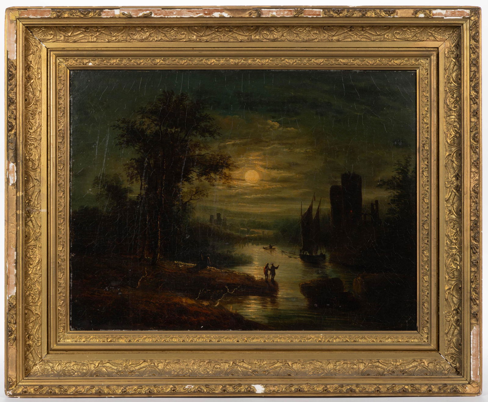 AMERICAN OR EUROPEAN SCHOOL (19TH CENTURY) LANDSCAPE PAINTING (1 of 7)