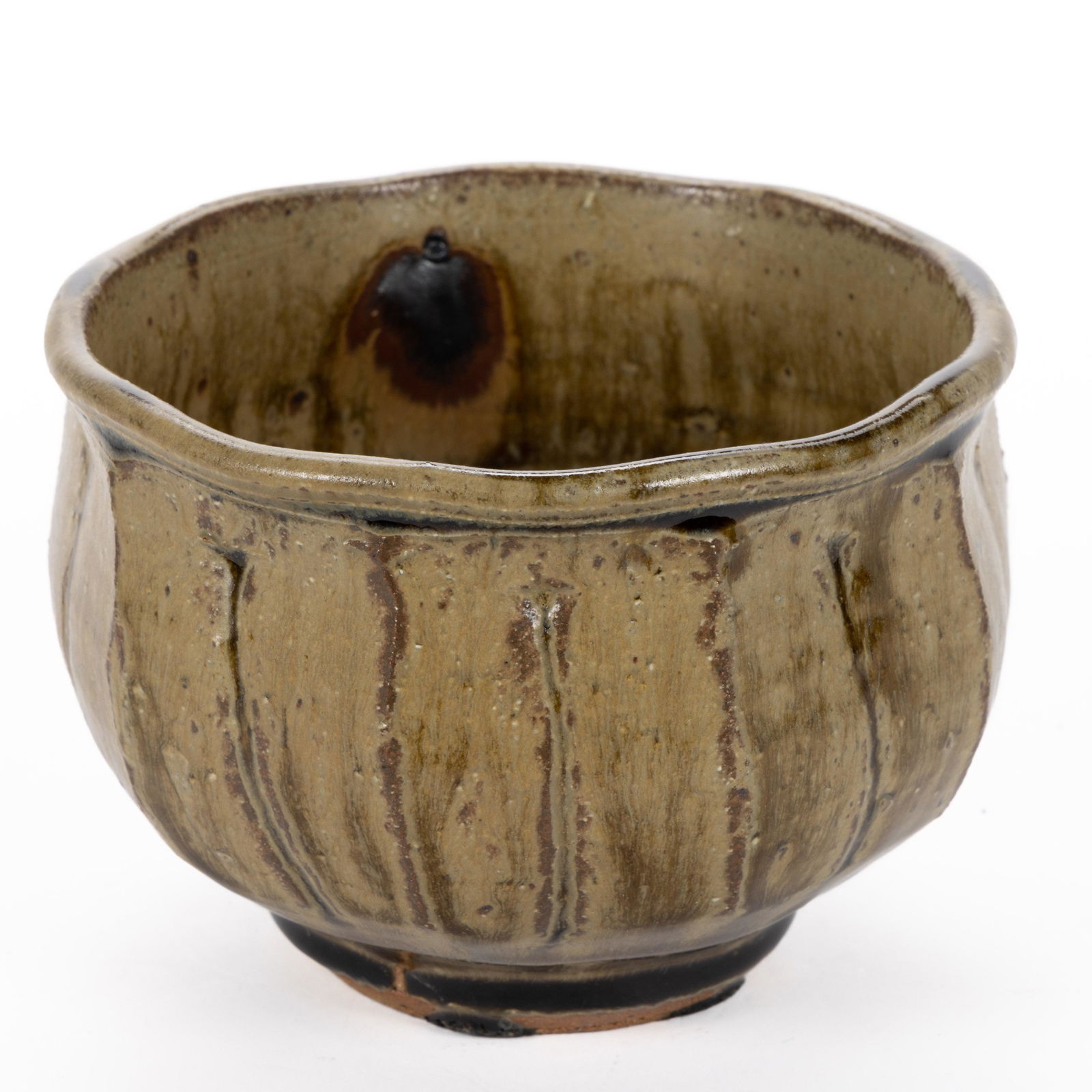 JIM MALONE (BRITISH, B. 1946) STUDIO POTTERY STONEWARE BOWL (1 of 5)