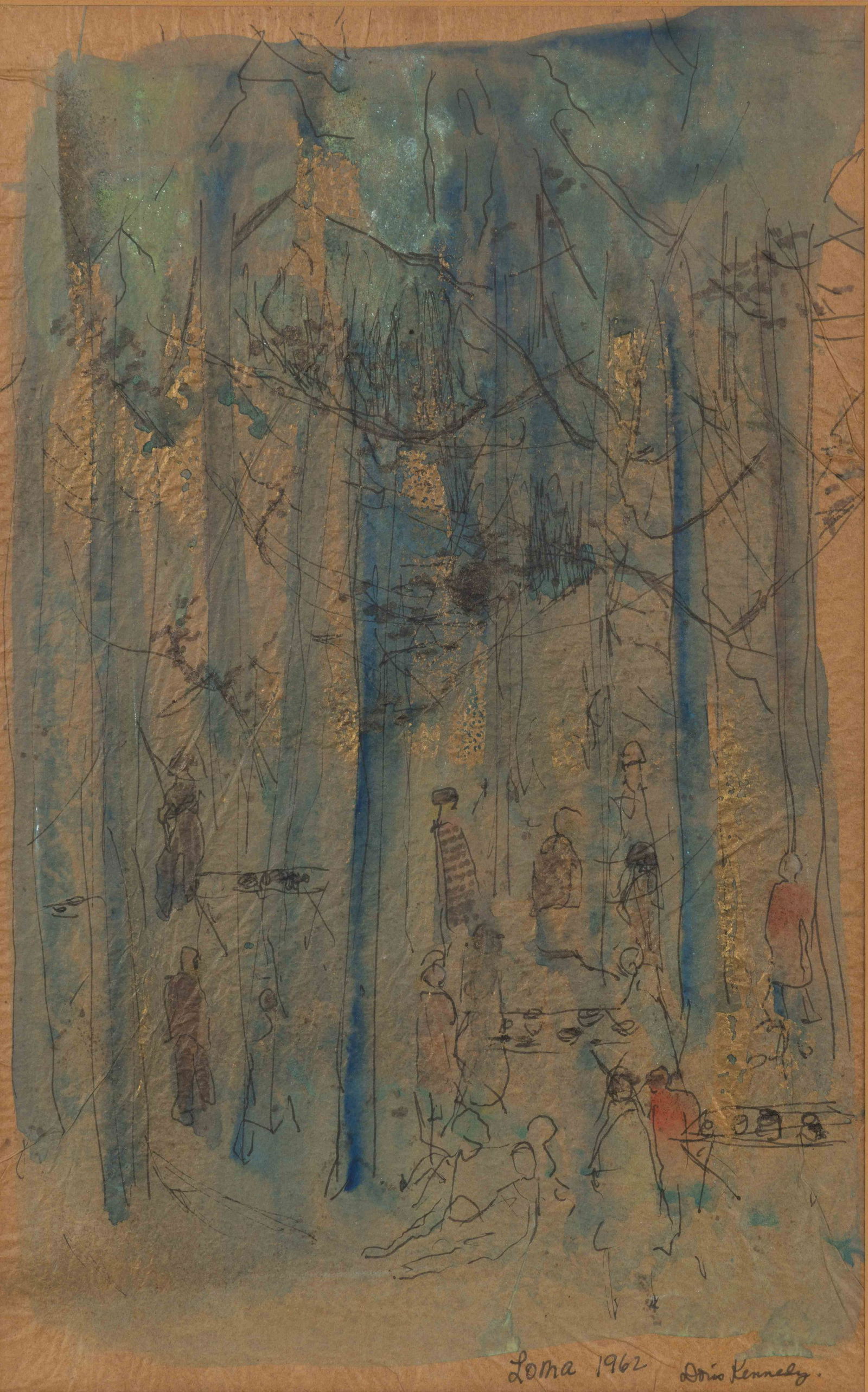 DORIS WAINRIGHT KENNEDY (ALABAMA, 1916-1994) MODERN ABSTRACT PAINTING (1 of 4)