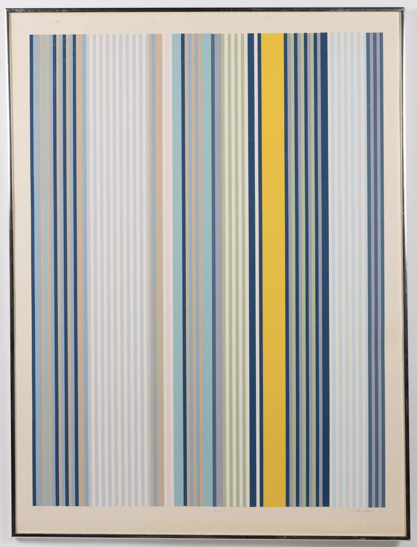 GENE DAVIS (AMERICAN, 1920-1985) "SIGNAL" COLOR SILKSCREEN (1 of 5)