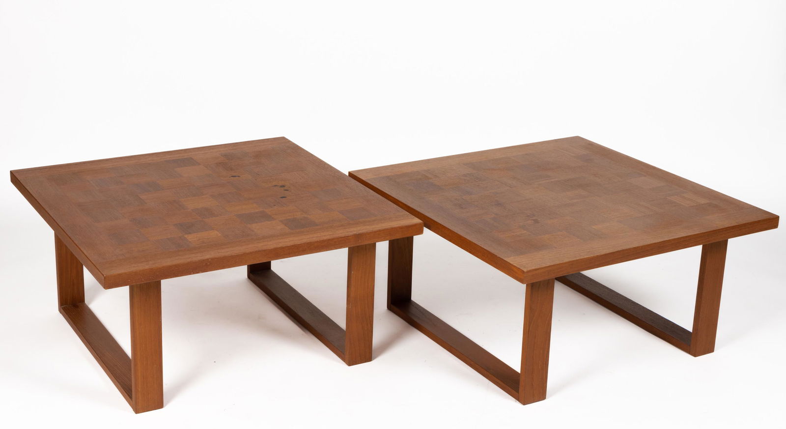PAIR OF PAUL CADOVIUS FOR FRENCH & SON DANISH TEAK COFFEE TABLES (1 of 5)