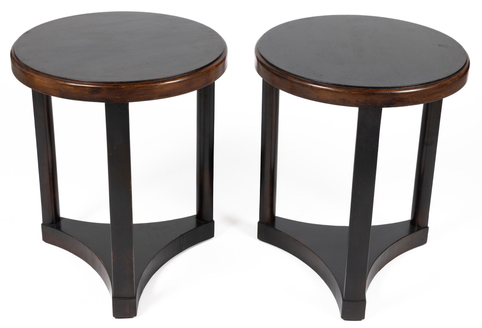 PAIR OF EDWARD WORMLEY FOR DUNBAR MID-CENTURY MODERN SIDE TABLES (1 of 5)