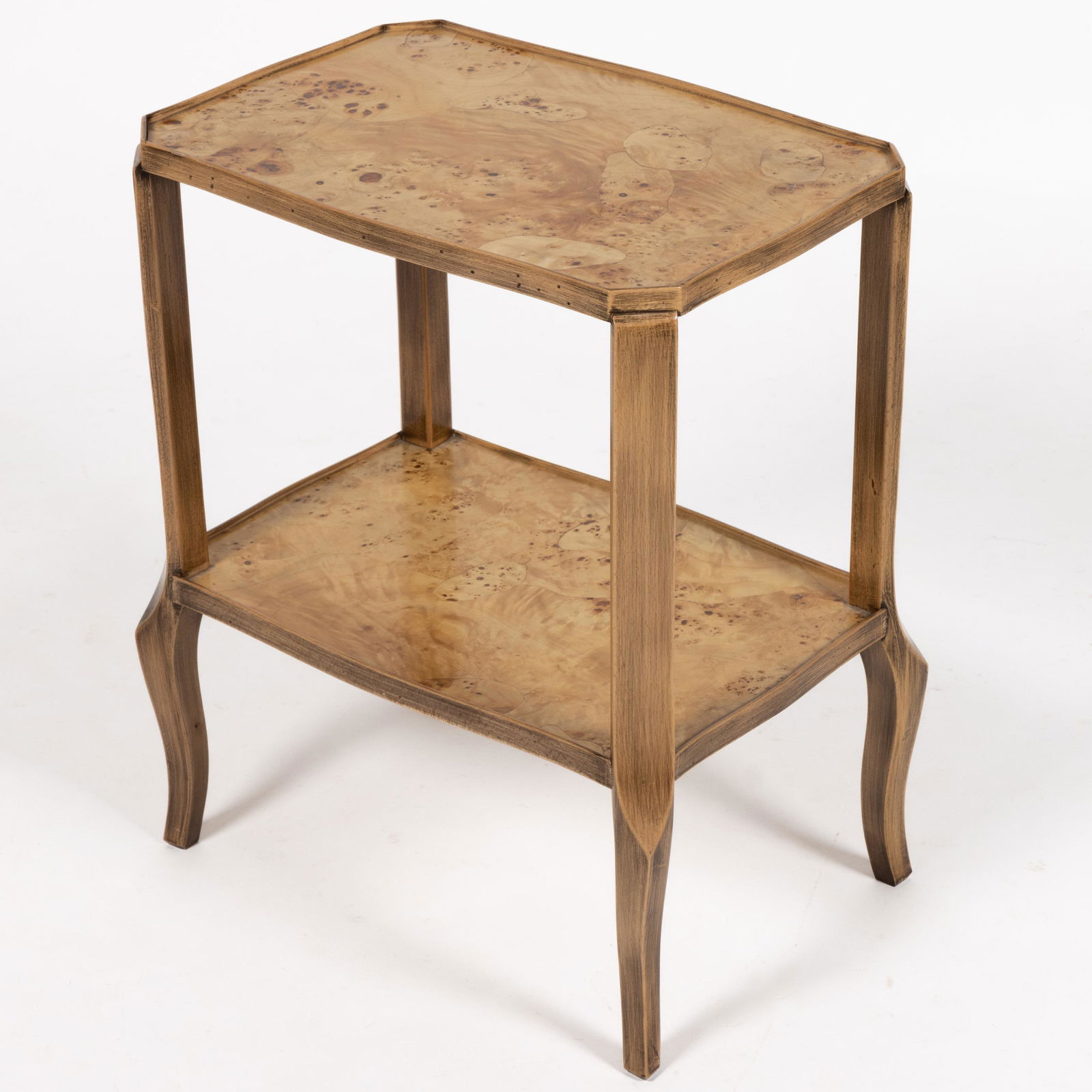 ITALIAN BURLWOOD MID-CENTURY MODERN SIDE TABLE (1 of 4)