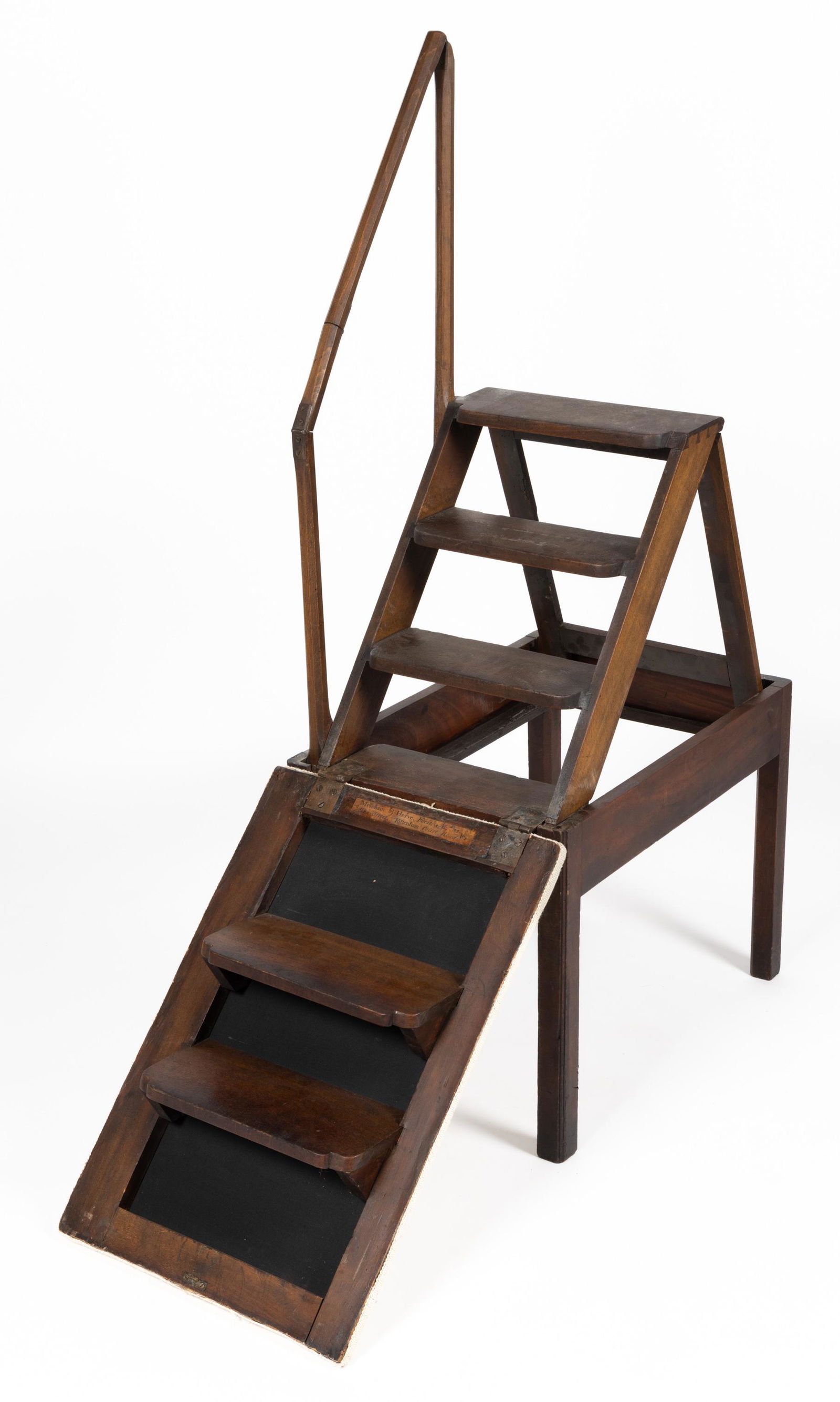 GEORGIAN MAHOGANY METAMORPHIC LIBRARY STEPS (1 of 4)