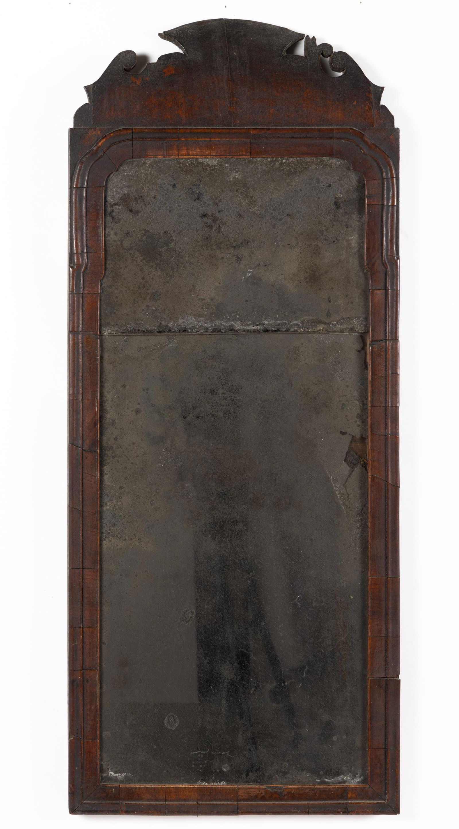 GEORGE II MAHOGANY WALL MIRROR (1 of 3)