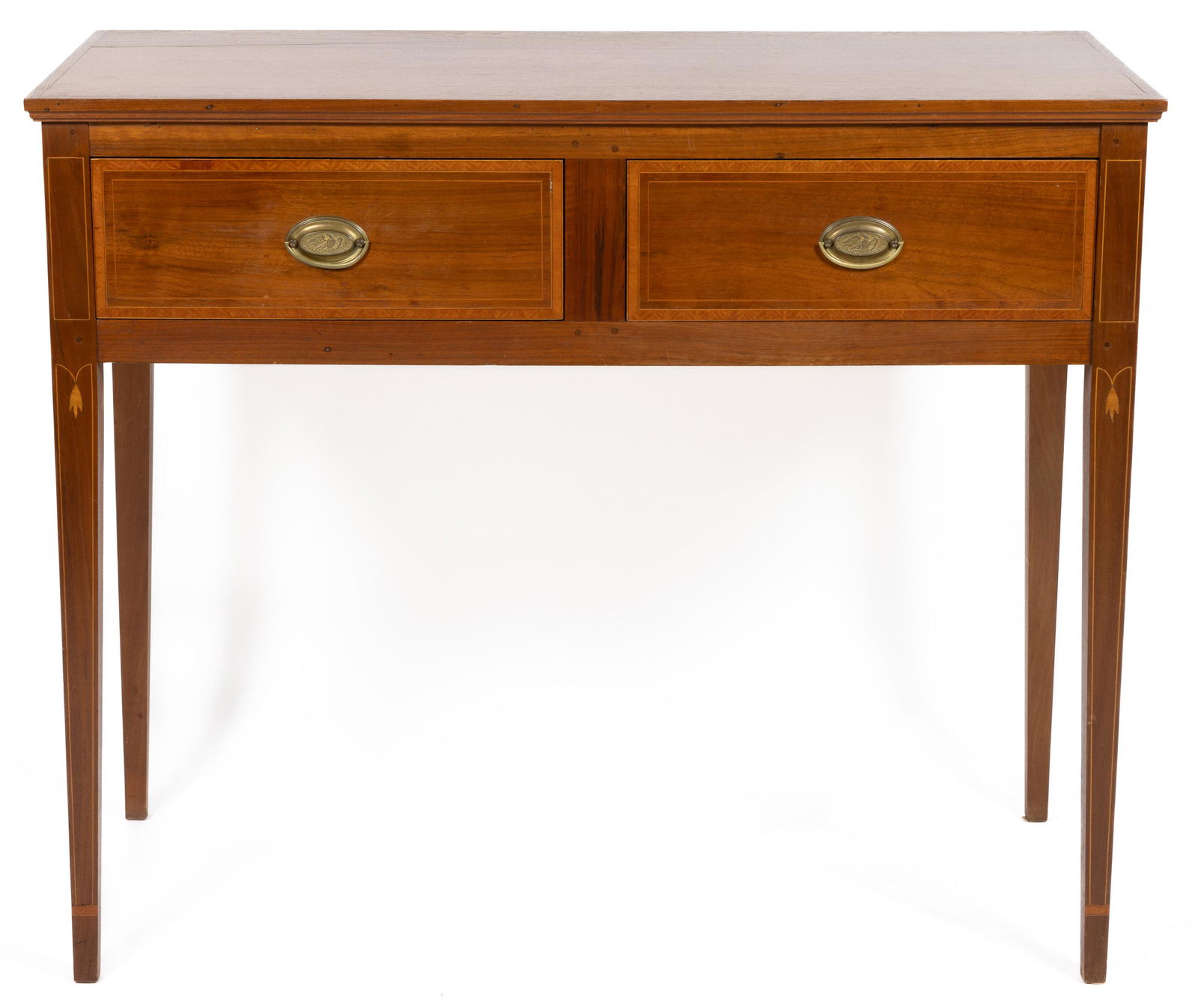 SOUTHERN FEDERAL-STYLE BANDED AND INLAID WALNUT DIMINUTIVE HUNTBOARD (1 of 8)