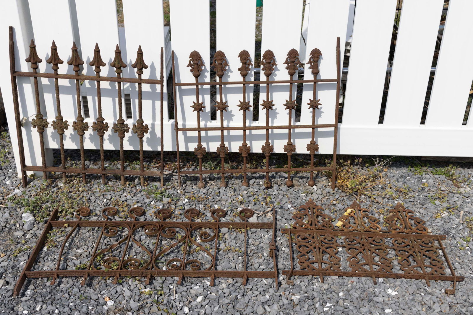 AMERICAN VICTORIAN CAST-IRON WINDOW GRATES, LOT OF FOUR (1 of 4)