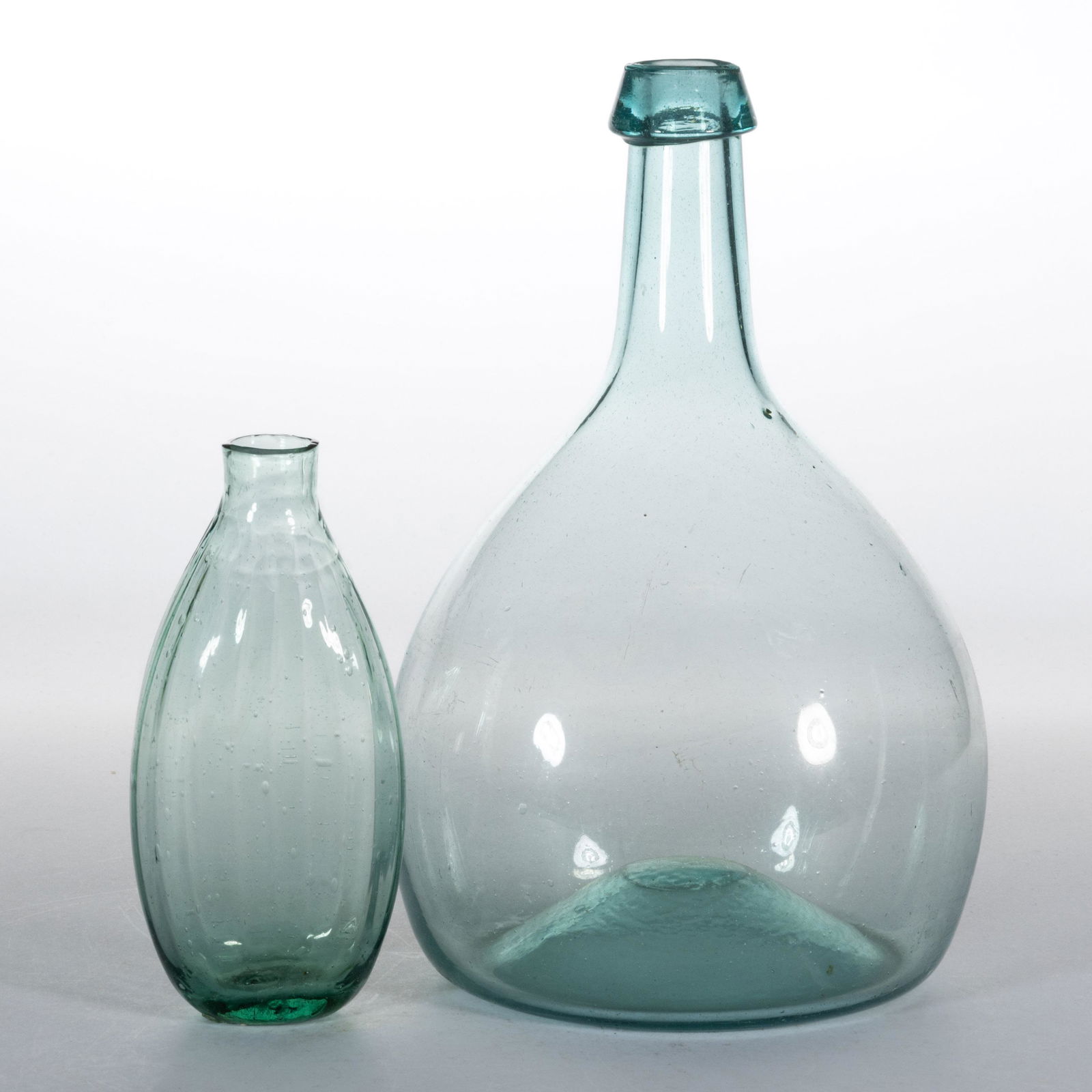 ASSORTED  BLOWN BOTTLES, LOT OF TWO (1 of 1)