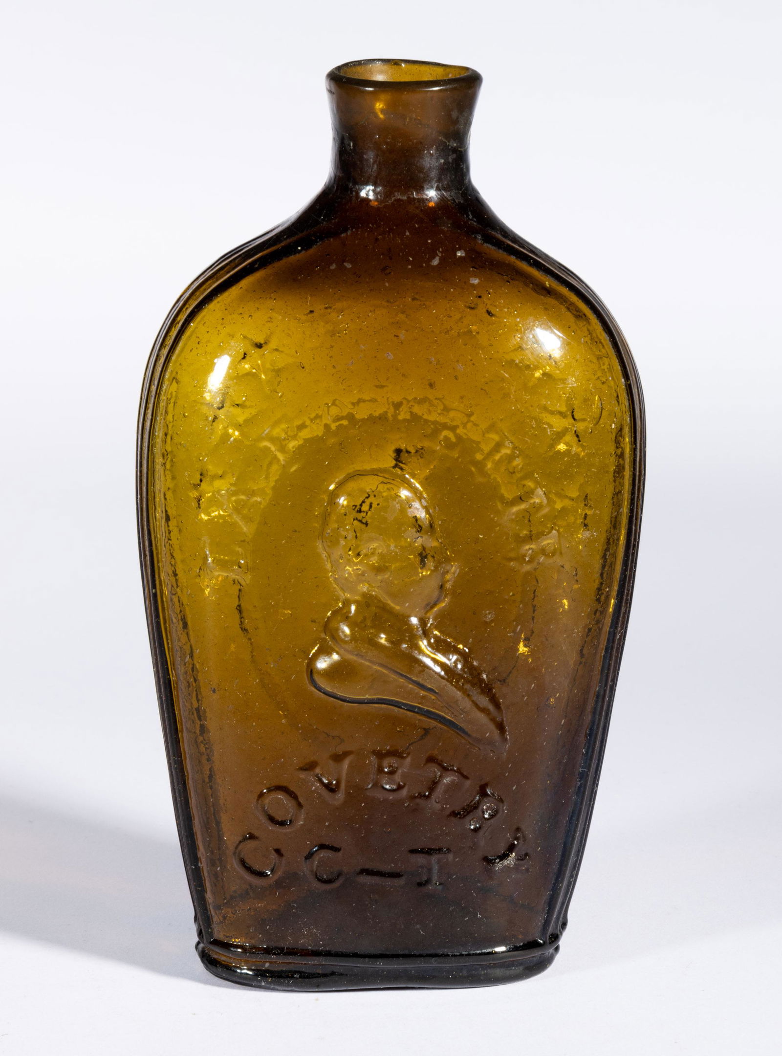 GI-86 LAFAYETTE - LIBERTY CAP PORTRAIT / HISTORICAL FLASK (1 of 4)