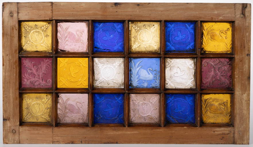 American Pressed Glass Window Pane