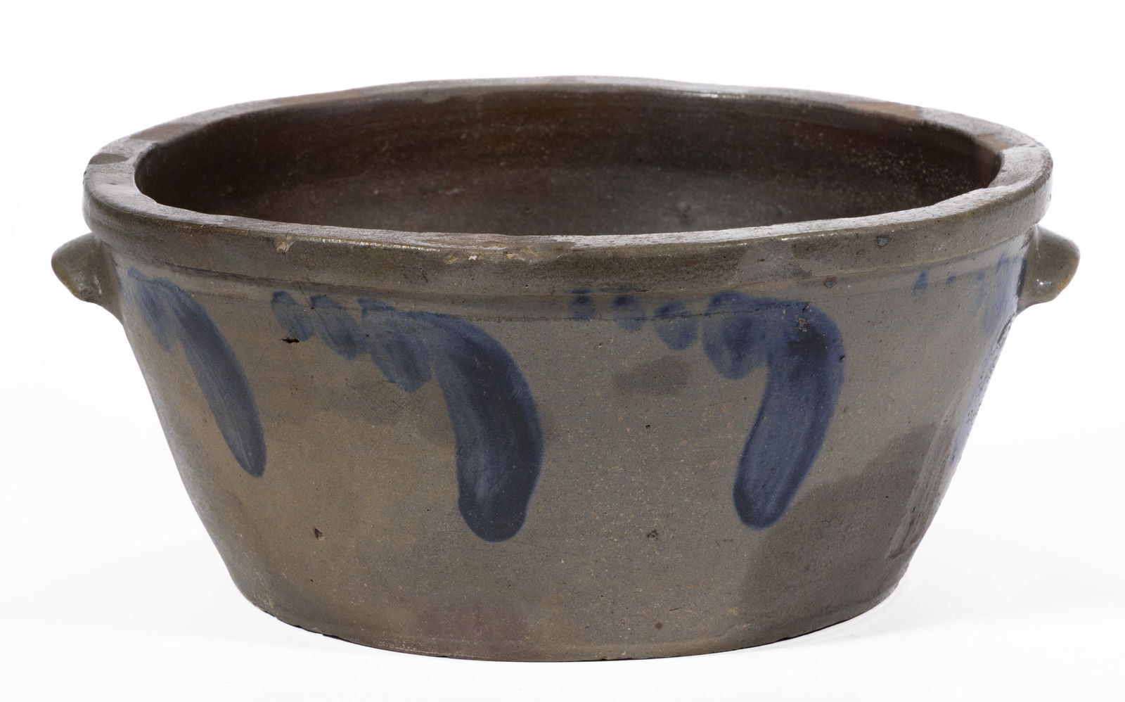 STRASBURG, SHENANDOAH VALLEY OF VIRGINIA DECORATED STONEWARE PAN (1 of 5)