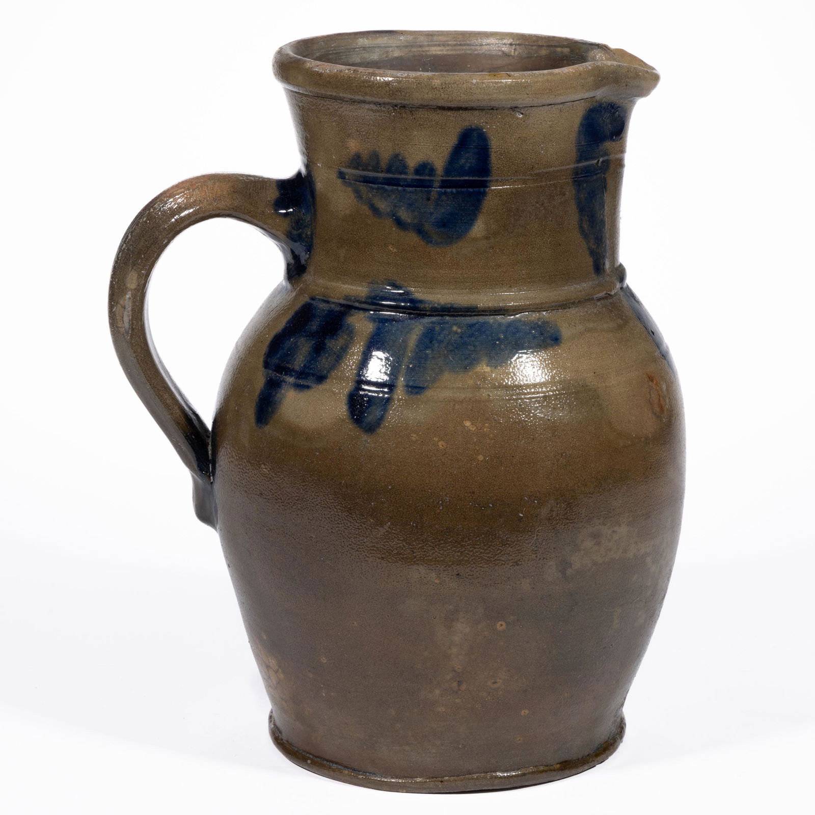 MID-ATLANTIC DECORATED STONEWARE PITCHER (1 of 5)