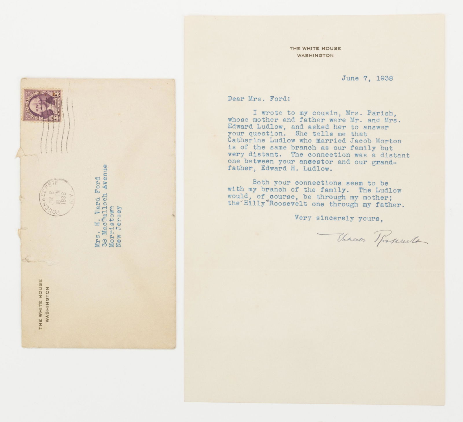 ELEANOR ROOSEVELT (1884-1962) TYPED LETTER SIGNED (1 of 1)