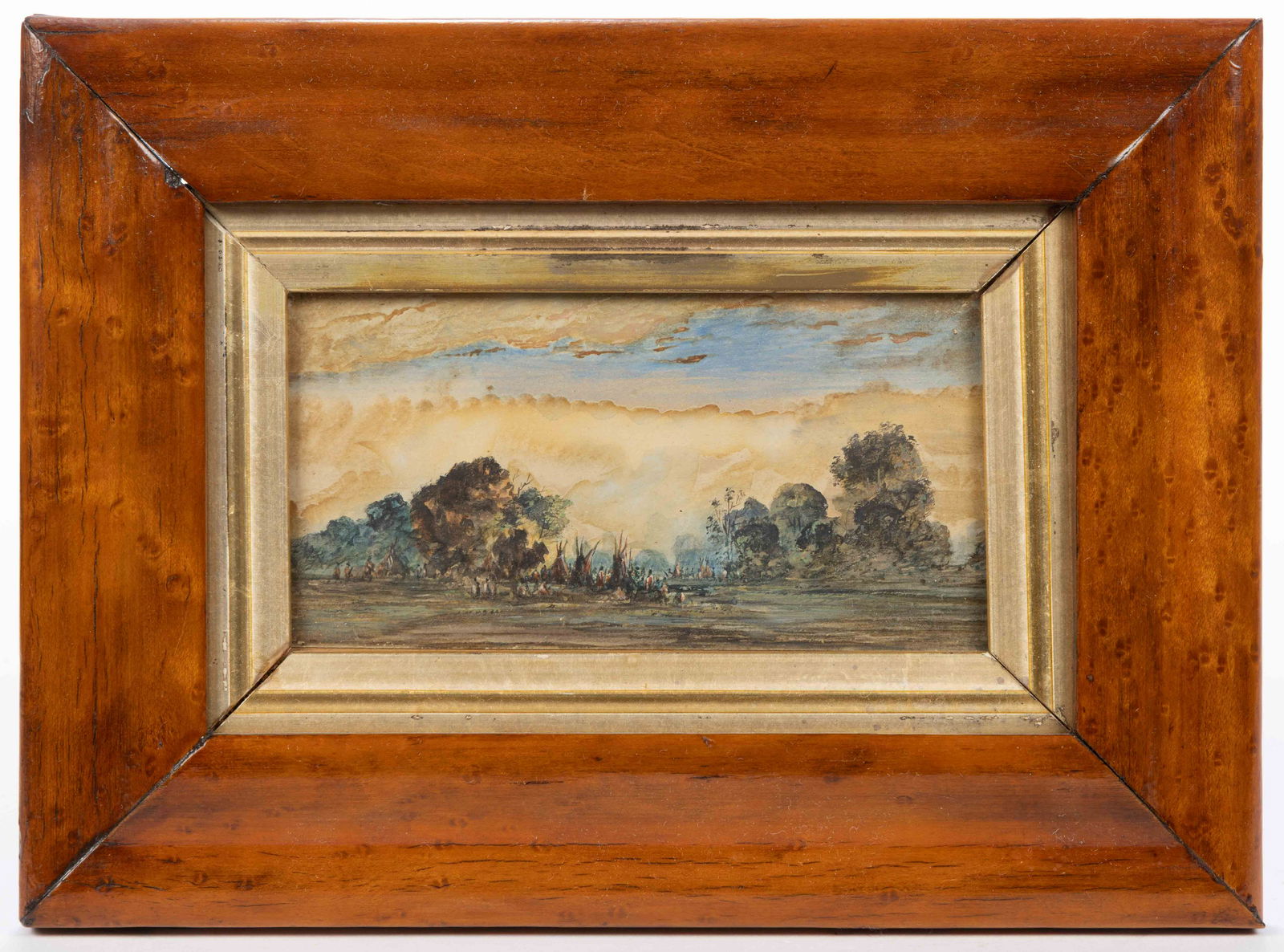 AMERICAN SCHOOL (19TH CENTURY) NATIVE AMERICAN SCENE (1 of 3)