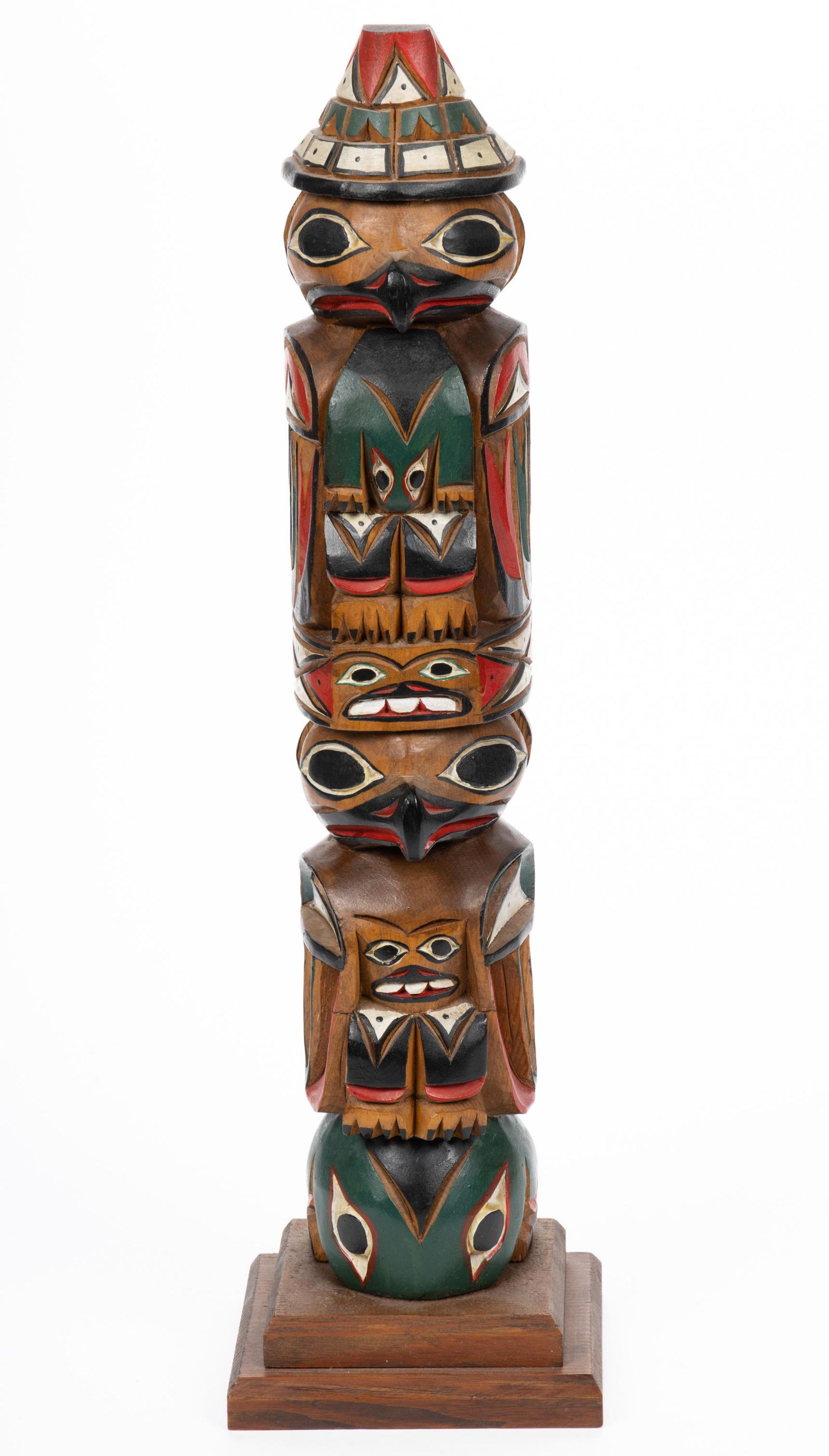 RAY WILLIAMS (1933-1988) NORTHWEST COAST NATIVE AMERICAN CARVED TOTEM POLE (1 of 5)