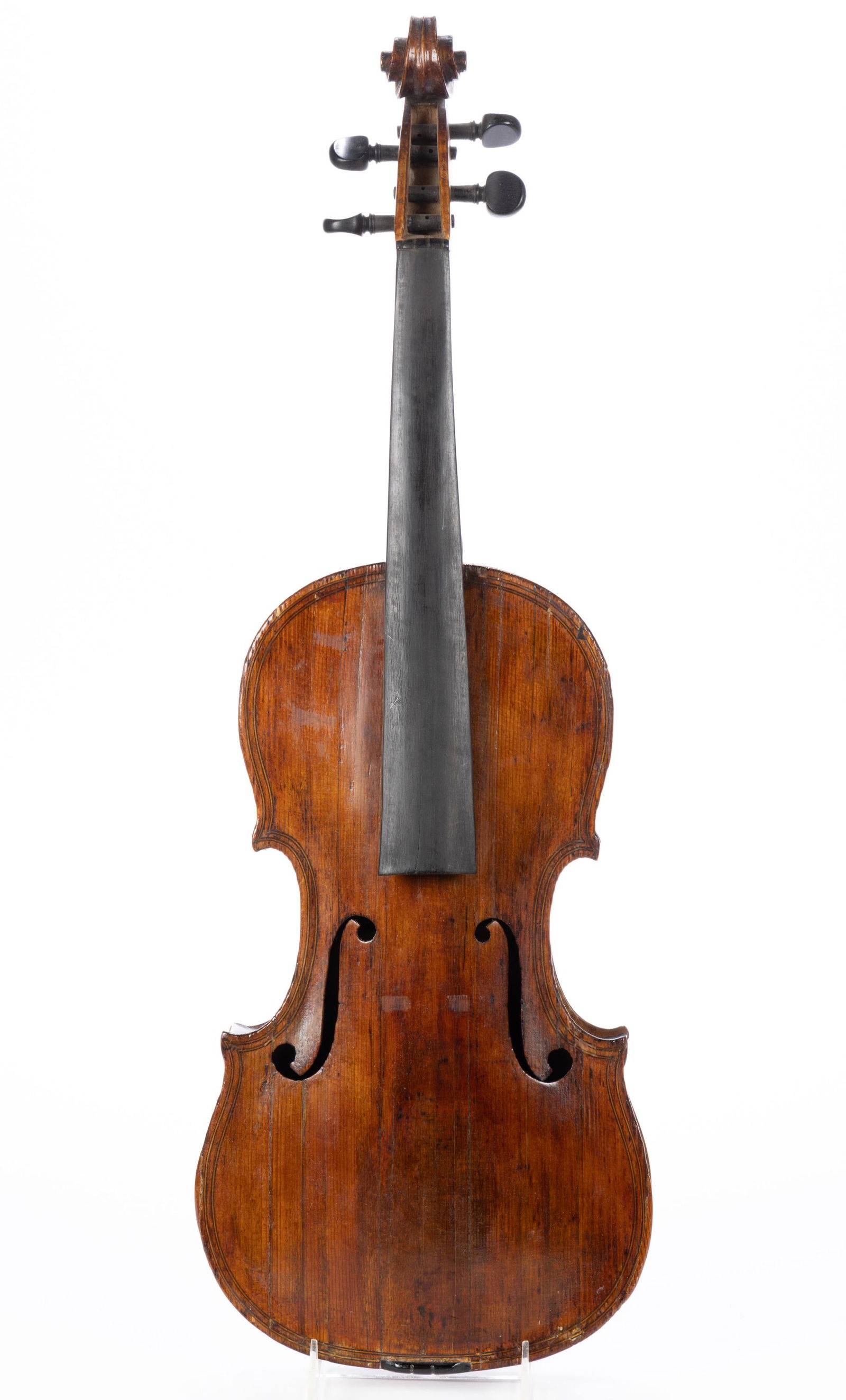 JOSEPH HILL LONDON LABELLED INLAID FIGURED MAPLE VIOLIN (1 of 6)