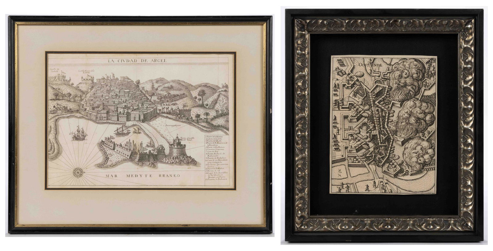 ASSORTED EUROPEAN / AFRICAN PICTORIAL MAPS, LOT OF TWO (1 of 5)